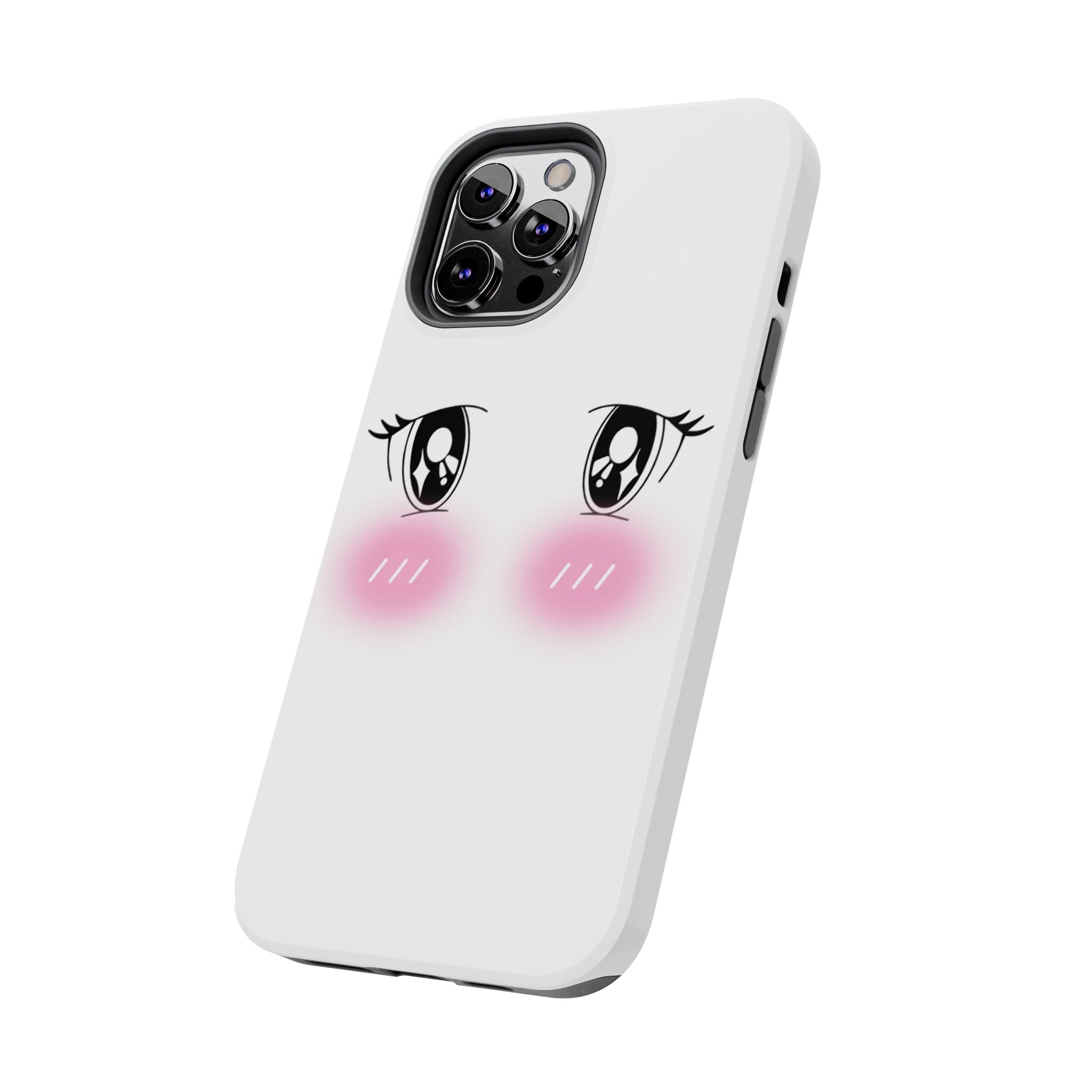 Kawaii Blushing Eyes Phone Case | Tough Phone Case