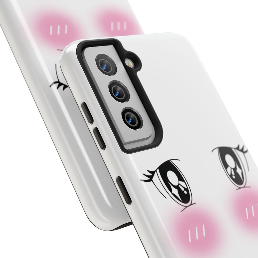 Kawaii Blushing Eyes Phone Case | Tough Phone Case