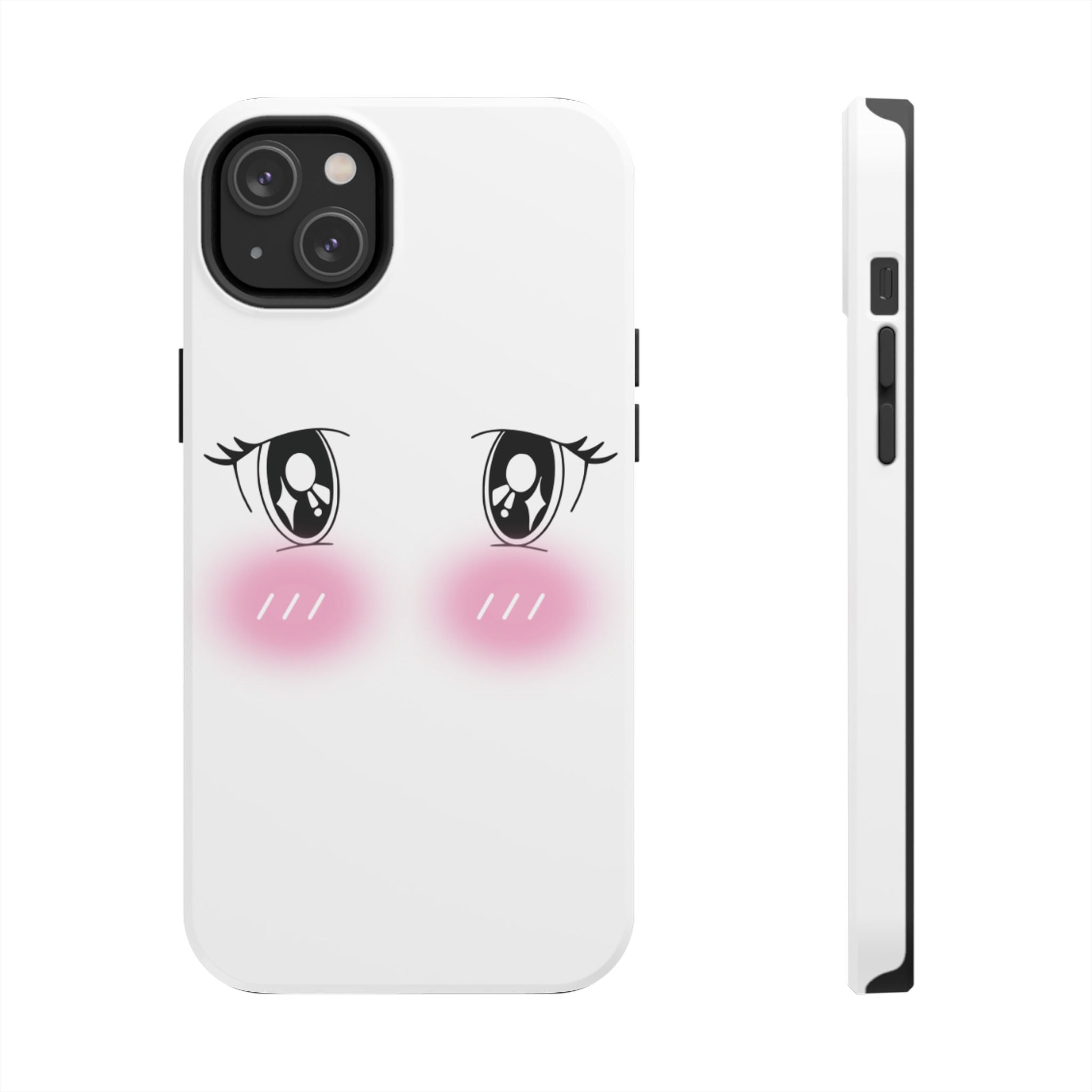 Kawaii Blushing Eyes Phone Case | Tough Phone Case