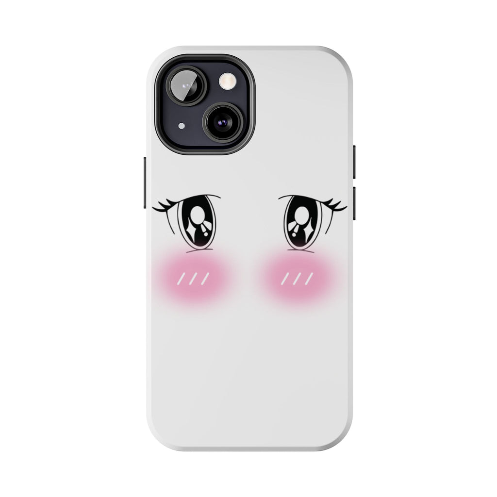 Kawaii Blushing Eyes Phone Case | Tough Phone Case