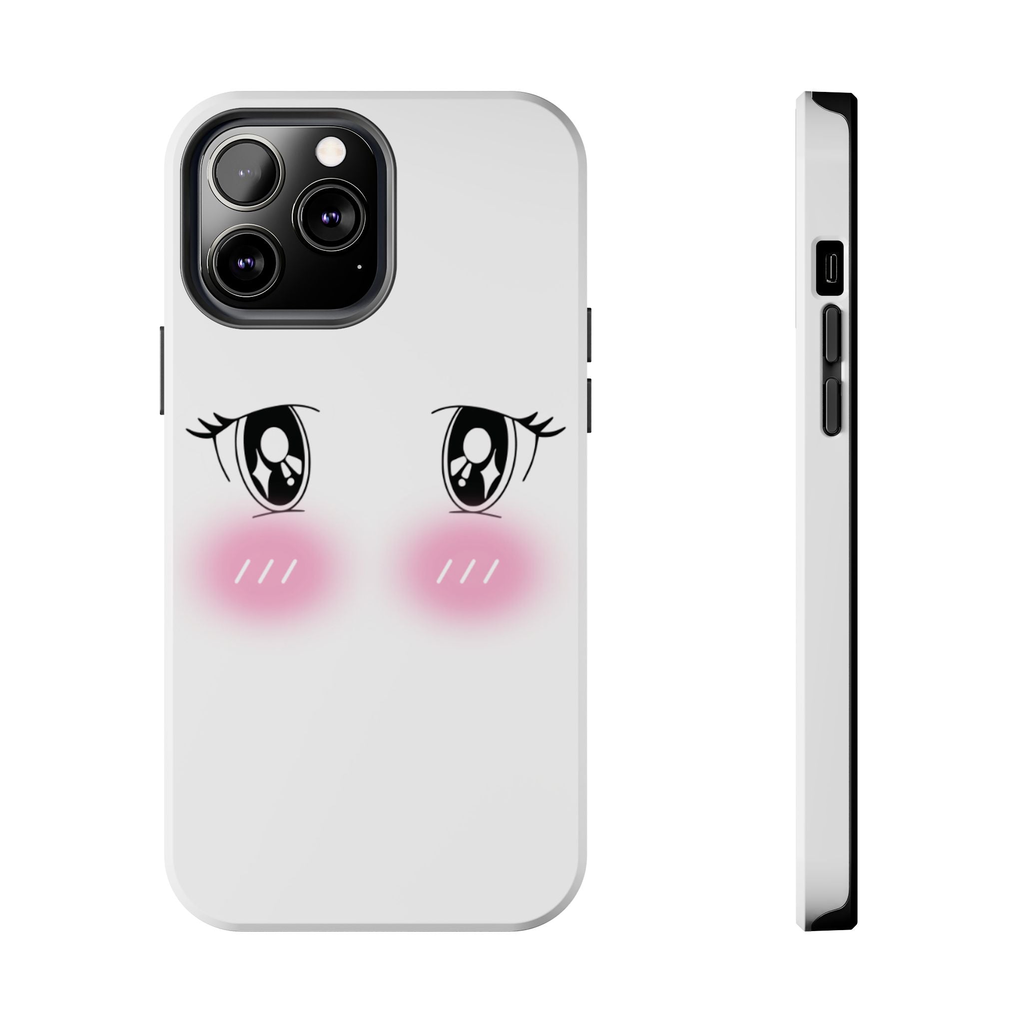 Kawaii Blushing Eyes Phone Case | Tough Phone Case