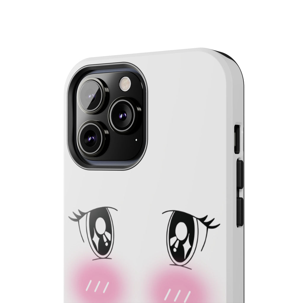 Kawaii Blushing Eyes Phone Case | Tough Phone Case