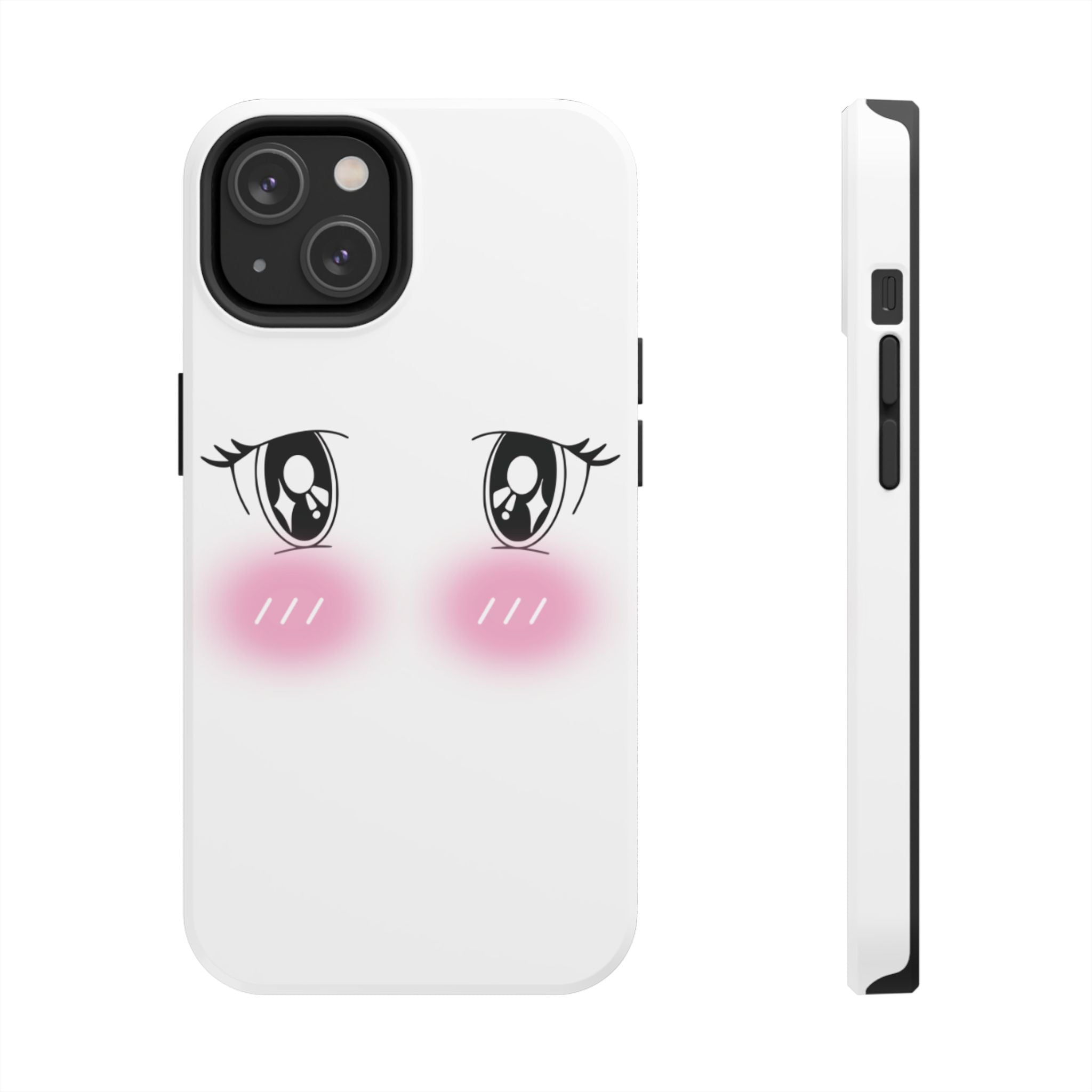 Kawaii Blushing Eyes Phone Case | Tough Phone Case