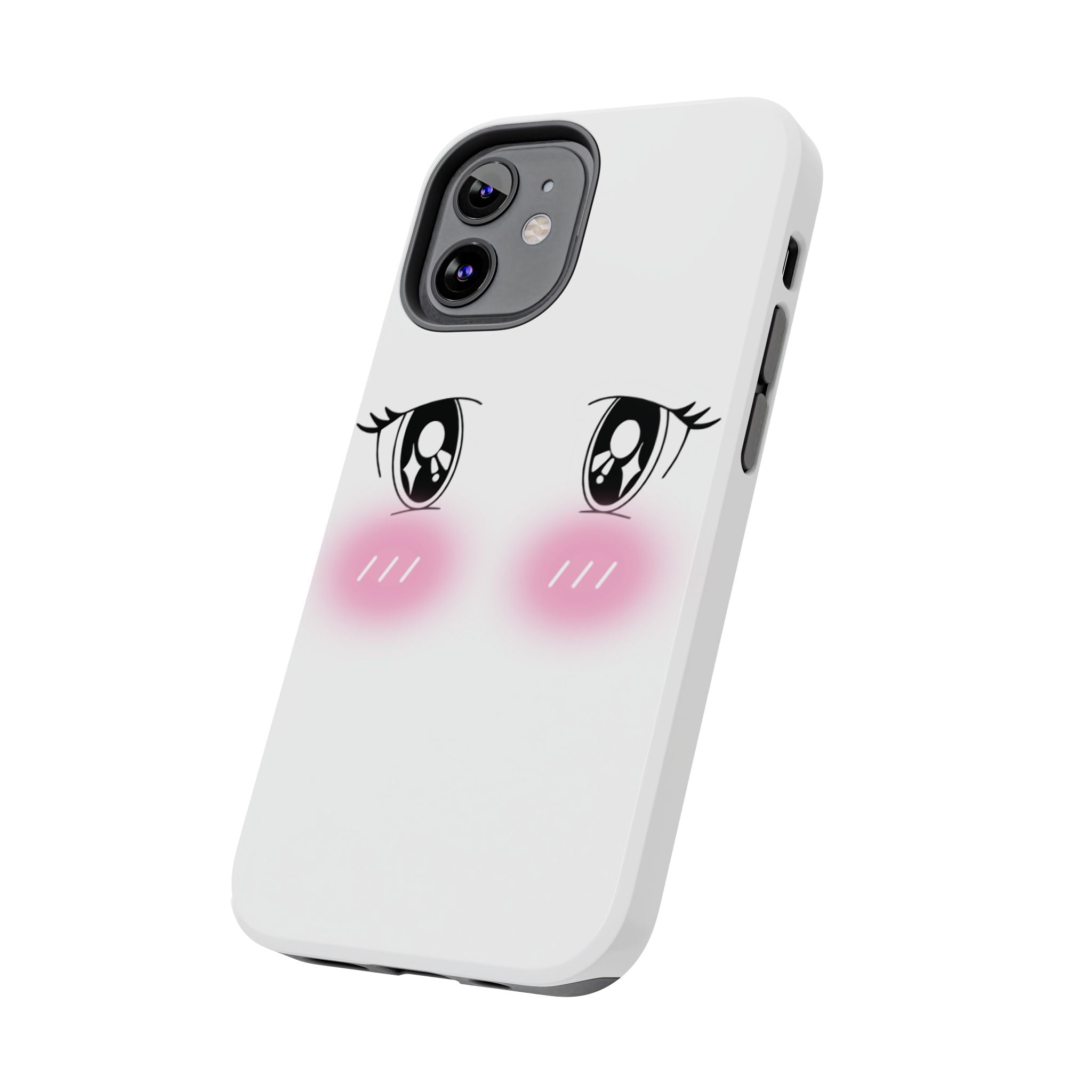 Kawaii Blushing Eyes Phone Case | Tough Phone Case