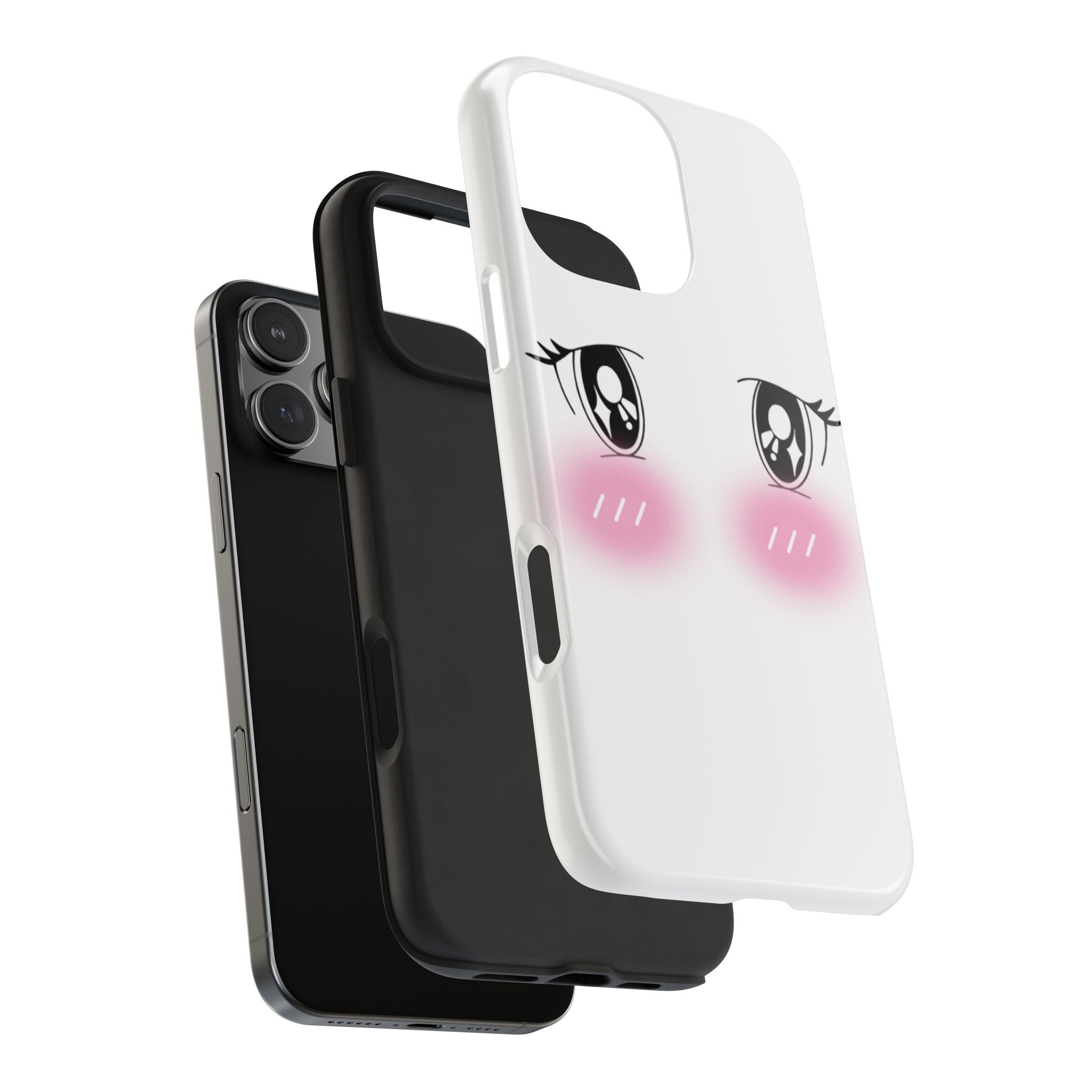 Kawaii Blushing Eyes Phone Case | Tough Phone Case