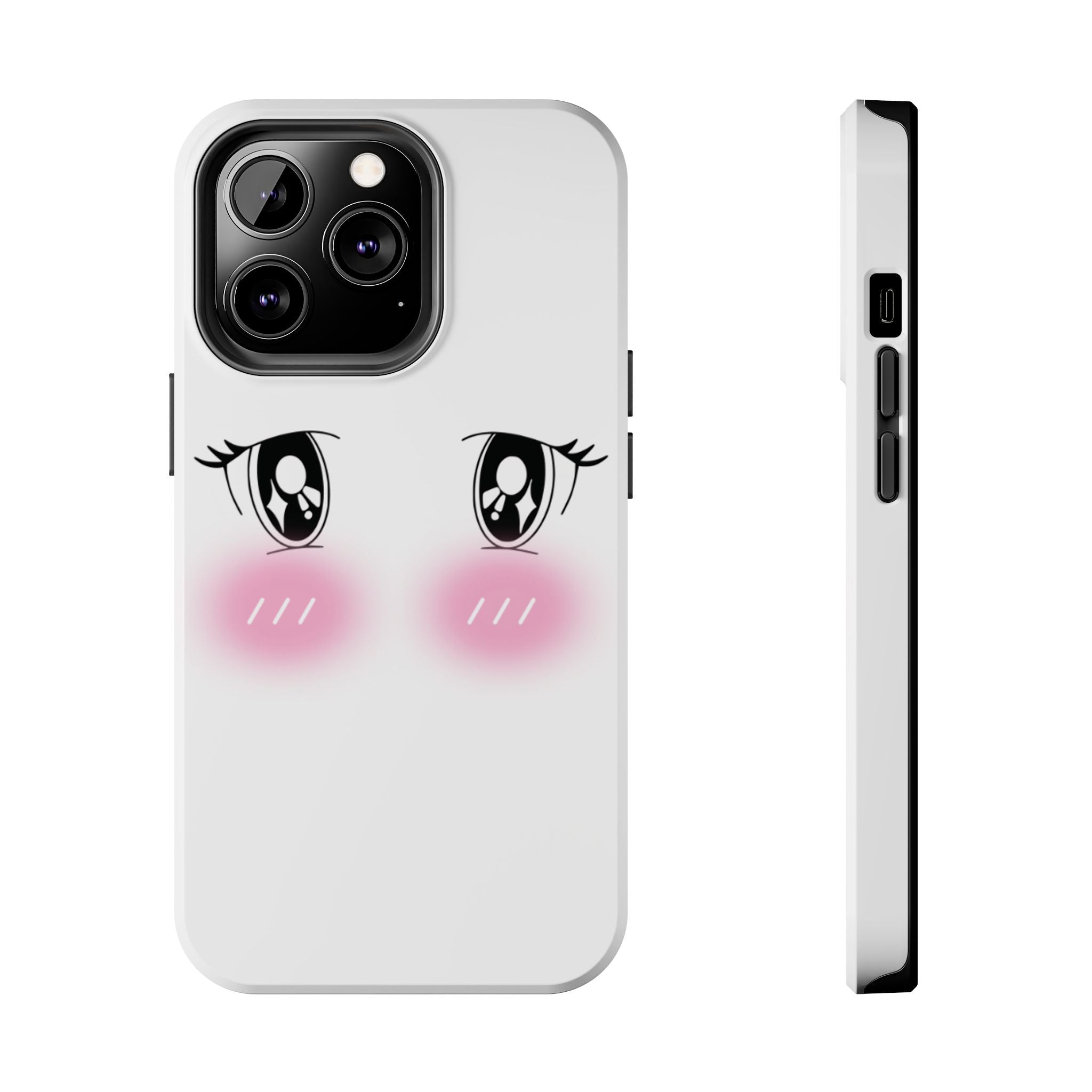 Kawaii Blushing Eyes Phone Case | Tough Phone Case