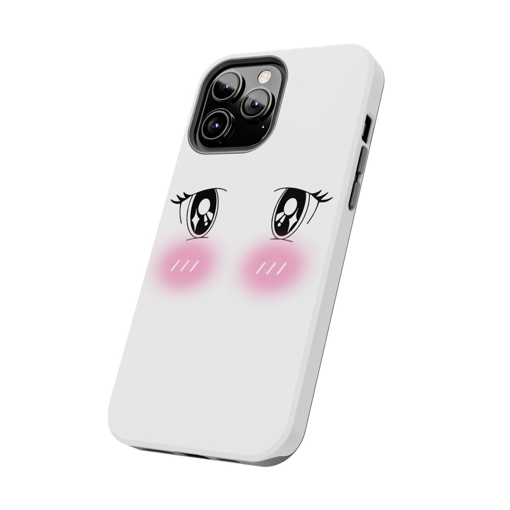 Kawaii Blushing Eyes Phone Case | Tough Phone Case