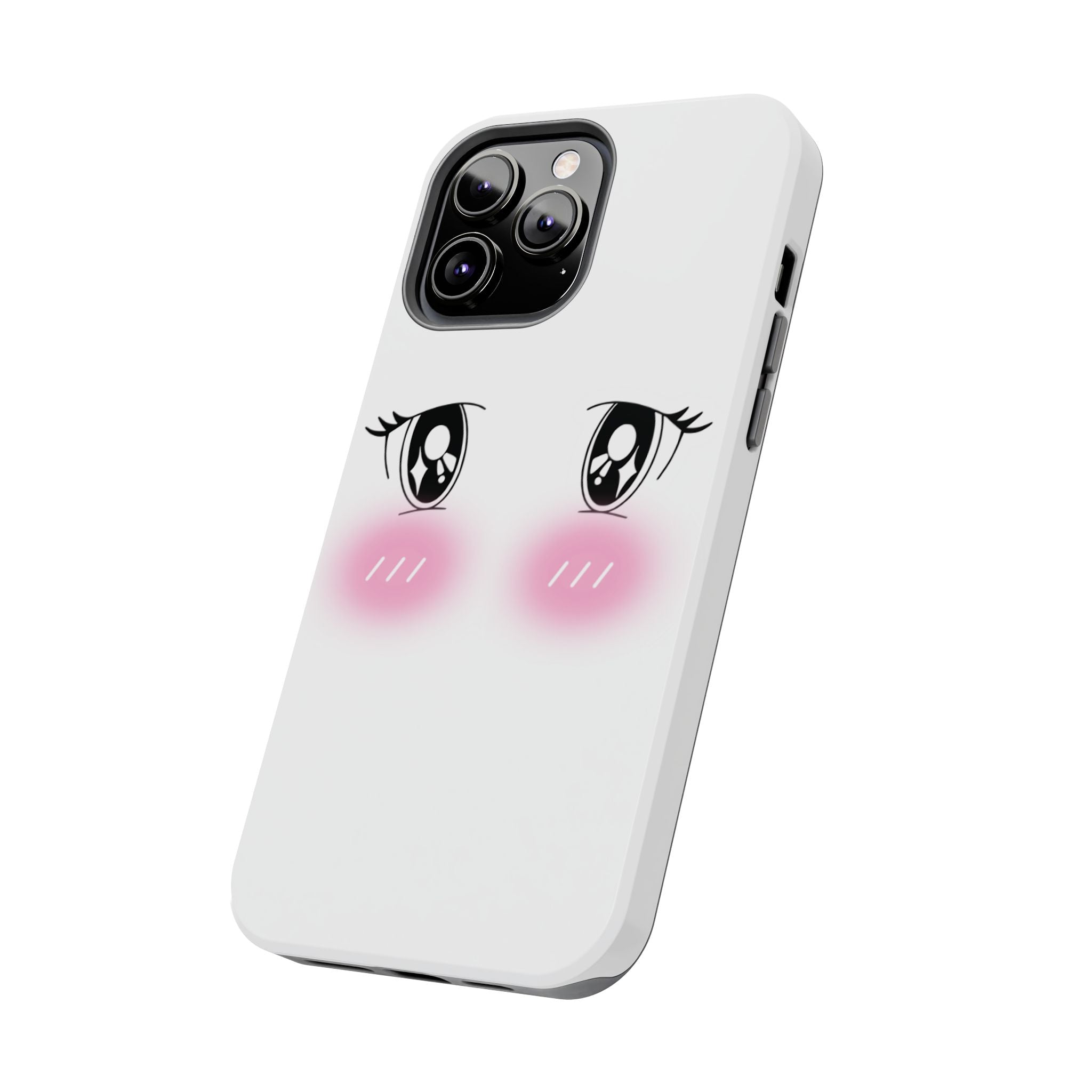 Kawaii Blushing Eyes Phone Case | Tough Phone Case