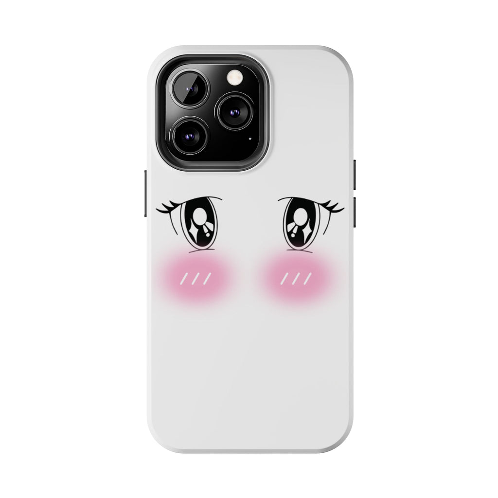 Kawaii Blushing Eyes Phone Case | Tough Phone Case