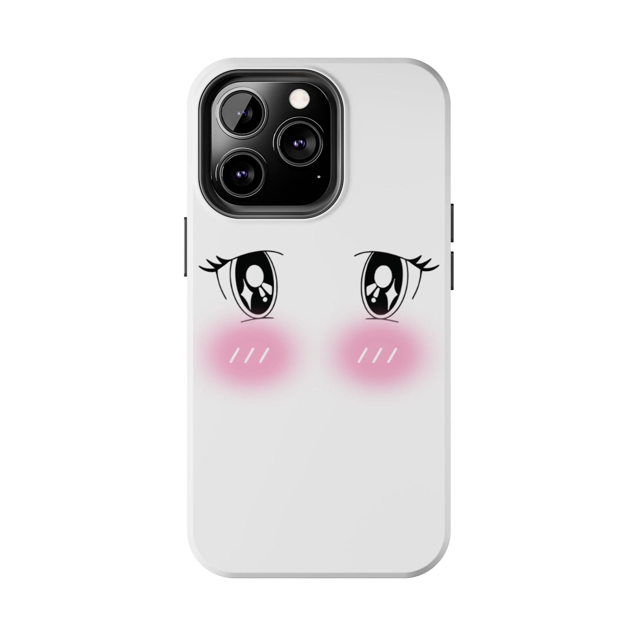 Kawaii Blushing Eyes Phone Case | Tough Phone Case