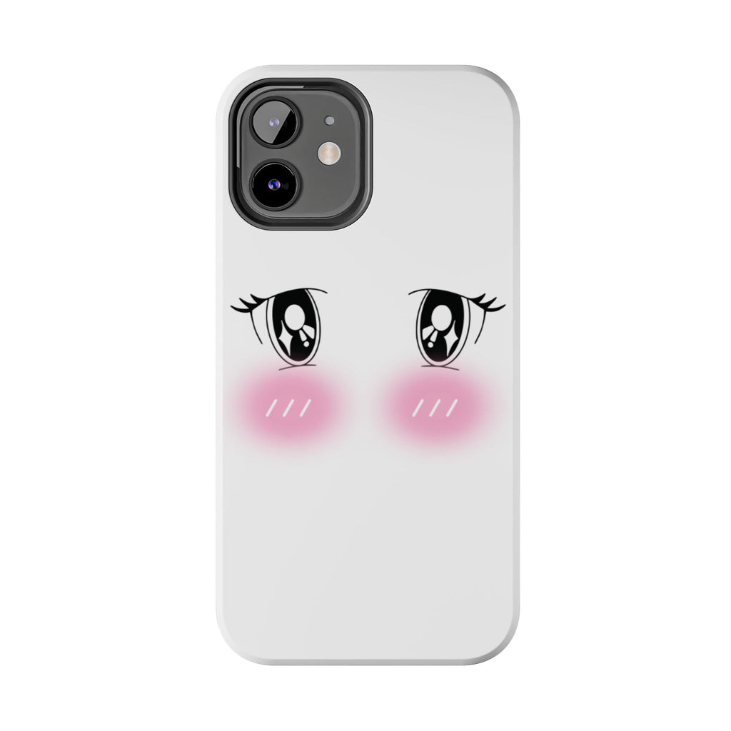 Kawaii Blushing Eyes Phone Case | Tough Phone Case