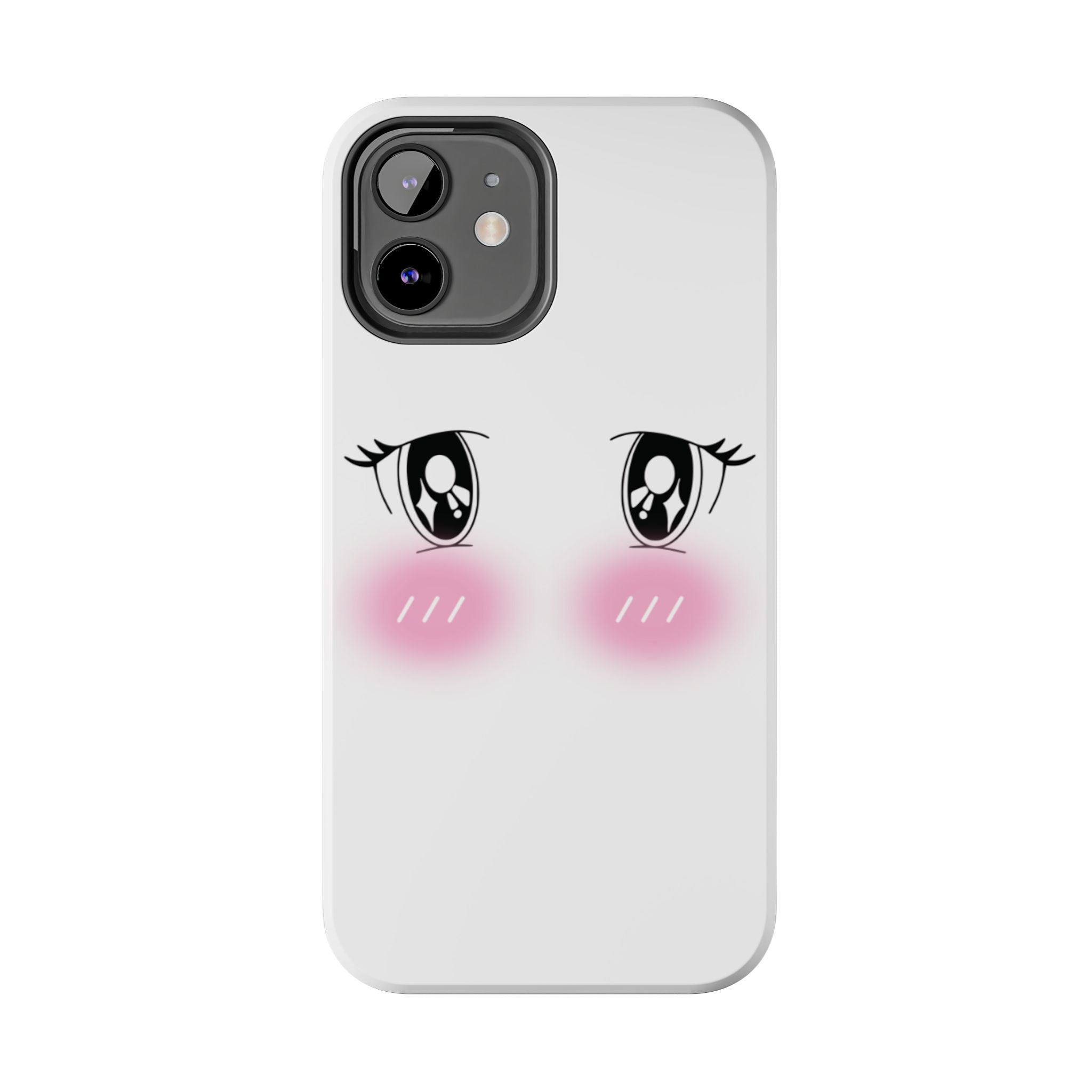 Kawaii Blushing Eyes Phone Case | Tough Phone Case