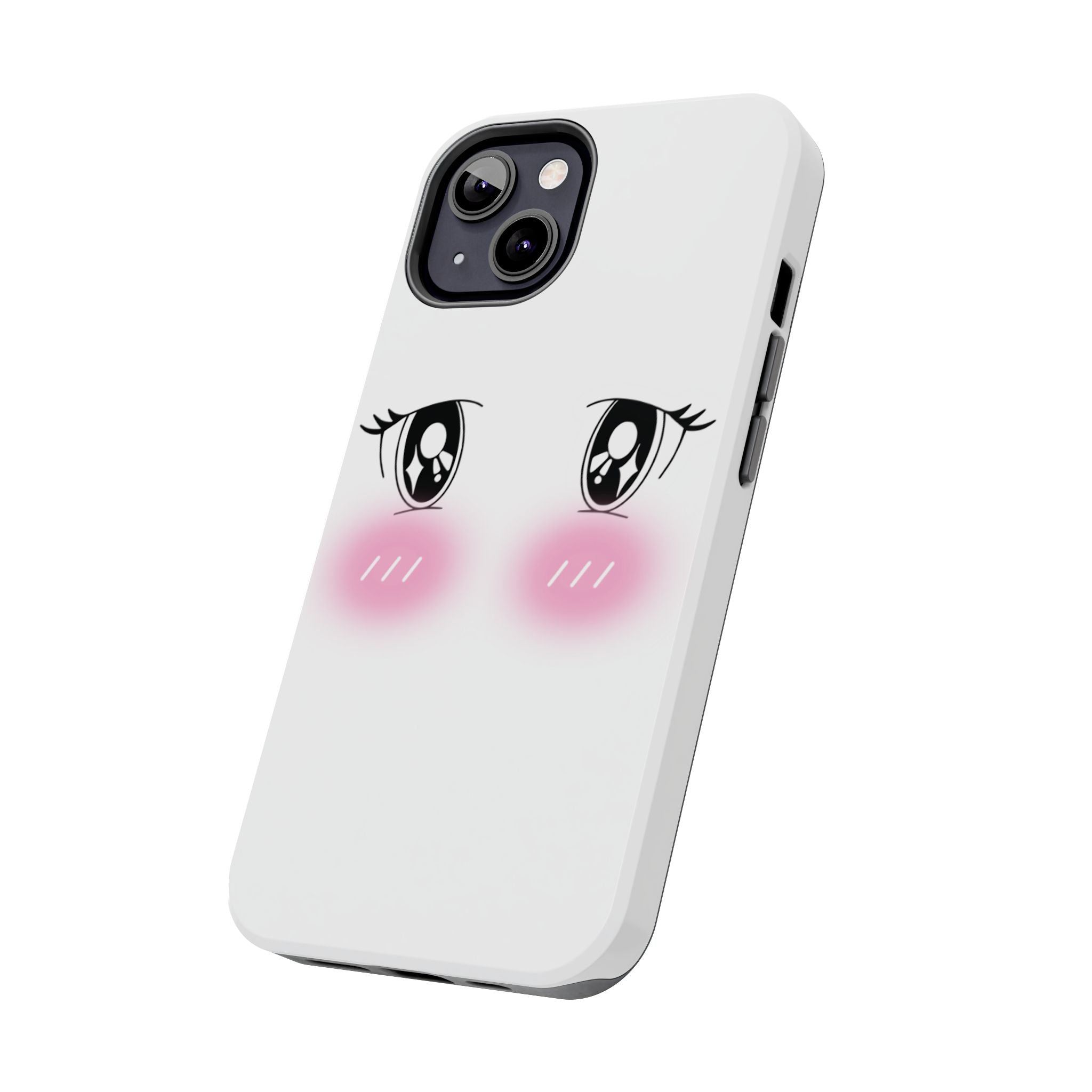Kawaii Blushing Eyes Phone Case | Tough Phone Case