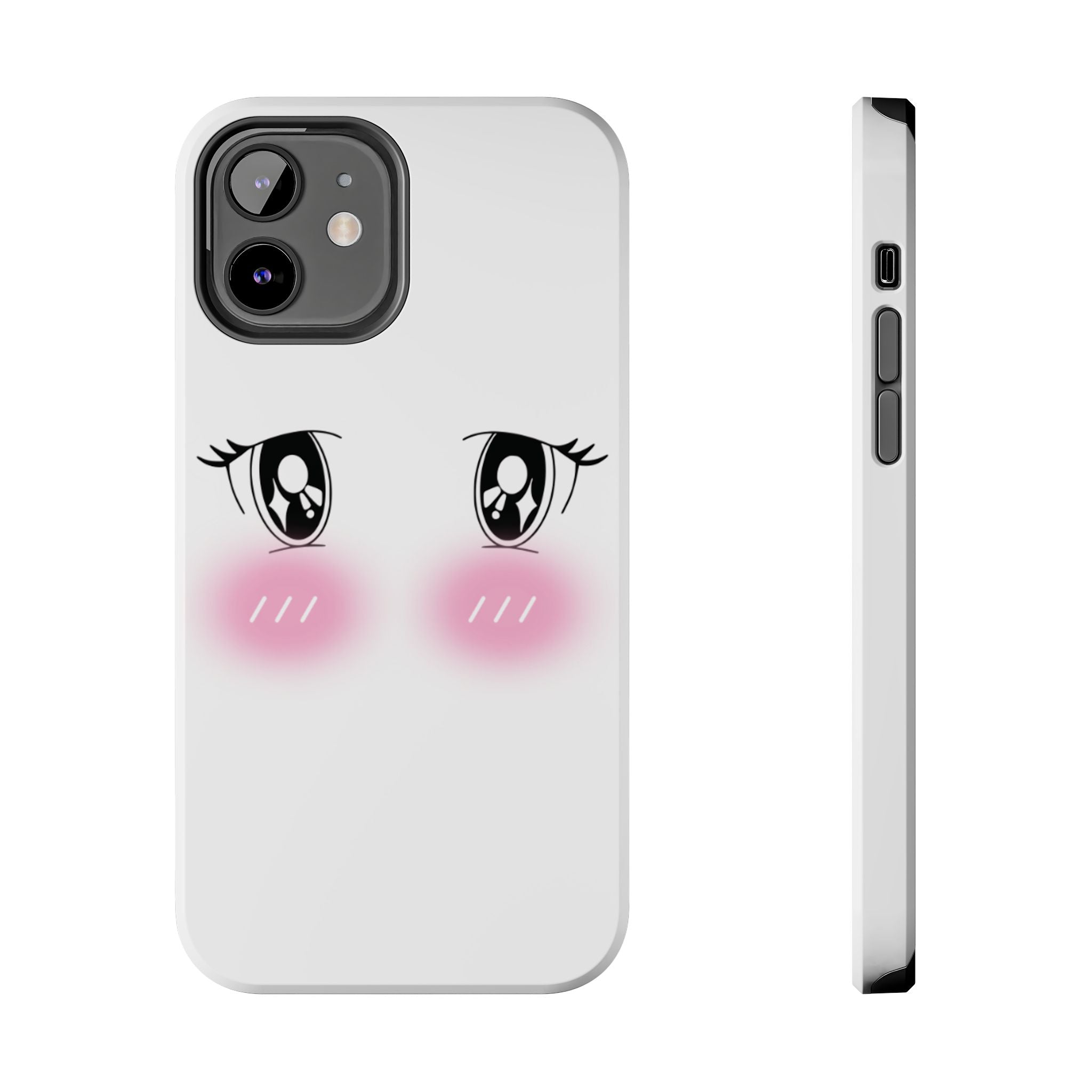 Kawaii Blushing Eyes Phone Case | Tough Phone Case