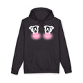 Kawaii Blushing Anime Eyes Hoodie | Cute Face Pullover