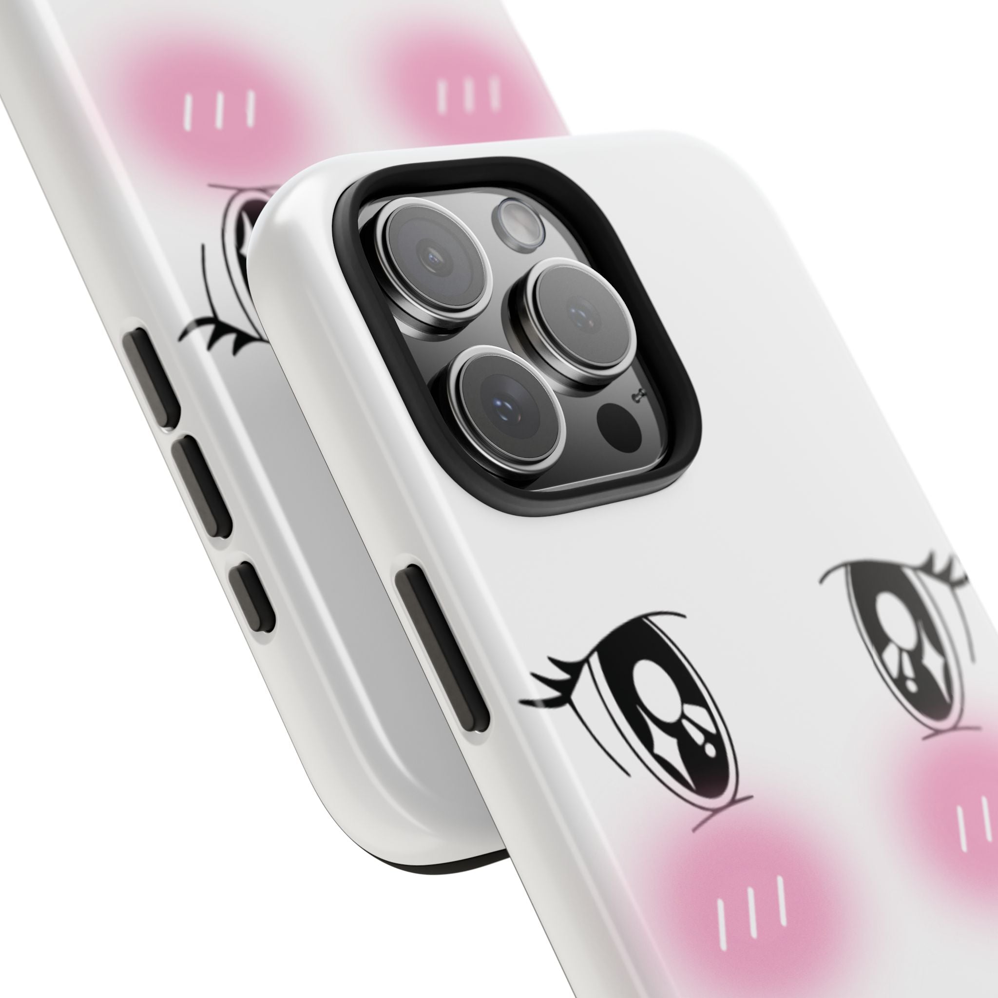 Kawaii Blushing Eyes Phone Case | Tough Phone Case