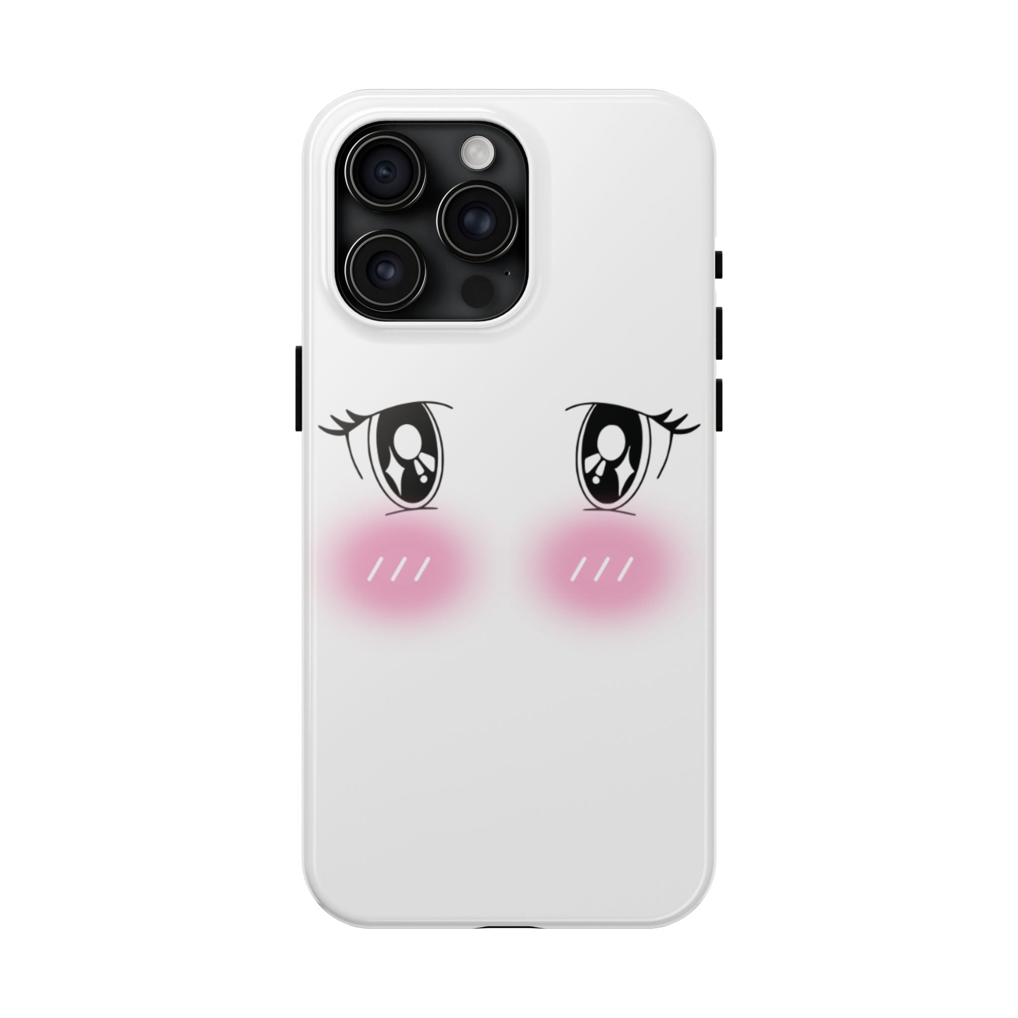 Kawaii Blushing Eyes Phone Case | Tough Phone Case