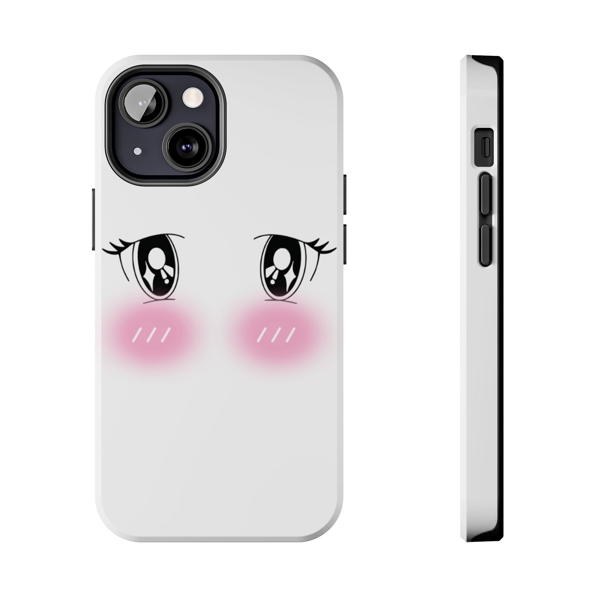 Kawaii Blushing Eyes Phone Case | Tough Phone Case