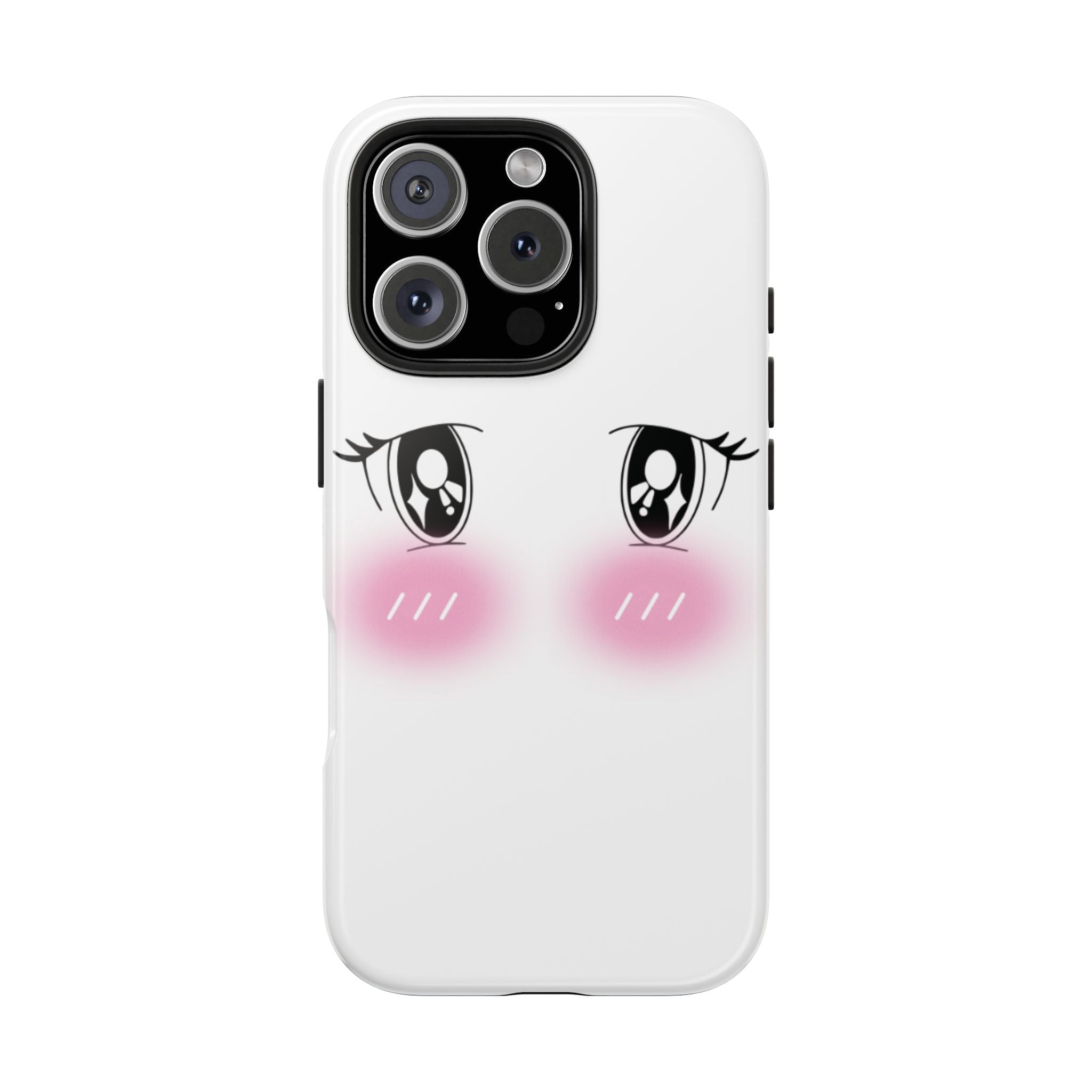 Kawaii Blushing Eyes Phone Case | Tough Phone Case