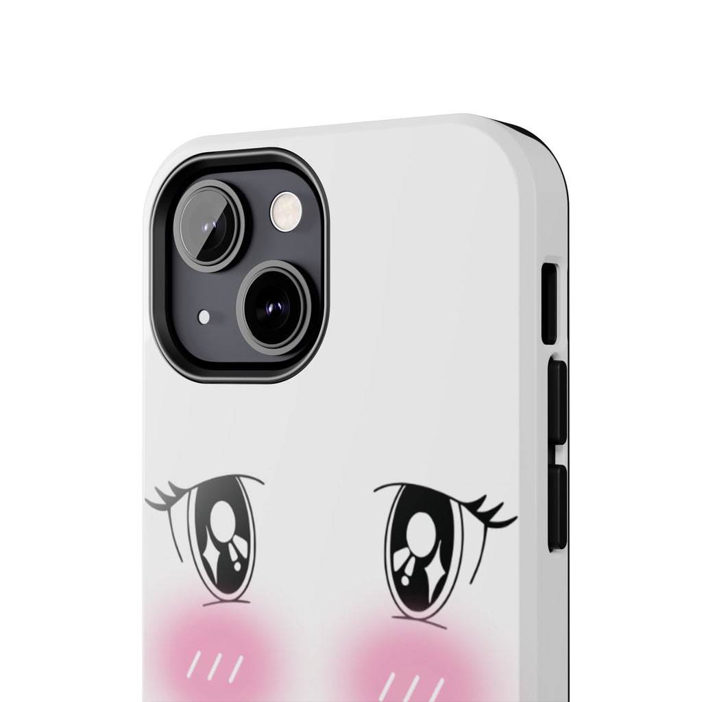 Kawaii Blushing Eyes Phone Case | Tough Phone Case