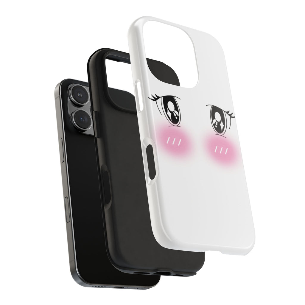 Kawaii Blushing Eyes Phone Case | Tough Phone Case