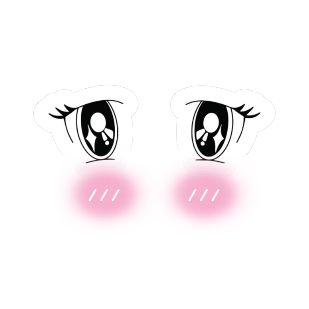 Anime Blushing Eyes UwU Stickers | Cute