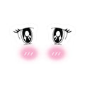 Anime Blushing Eyes UwU Stickers | Cute