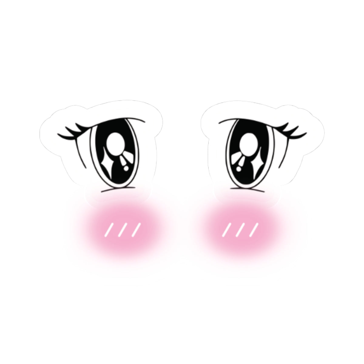 Anime Blushing Eyes UwU Stickers | Cute