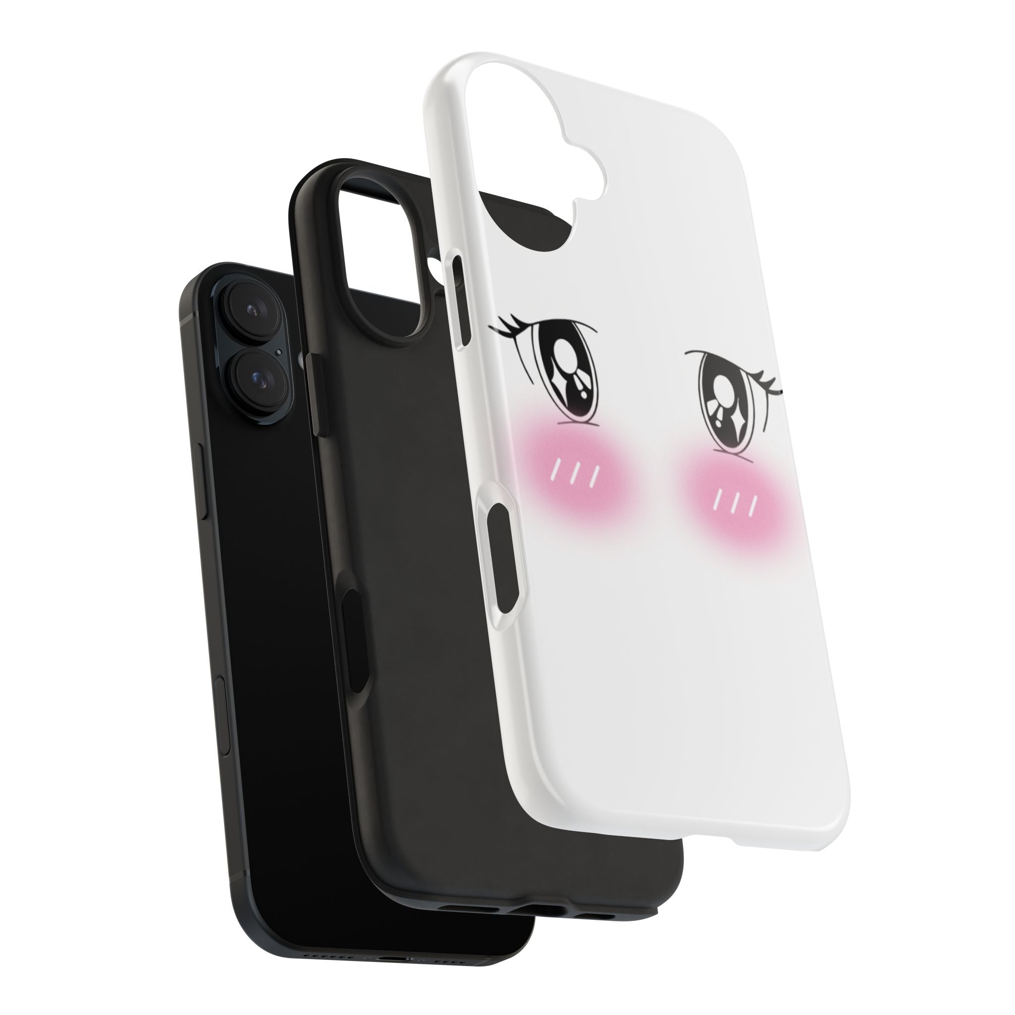 Kawaii Blushing Eyes Phone Case | Tough Phone Case