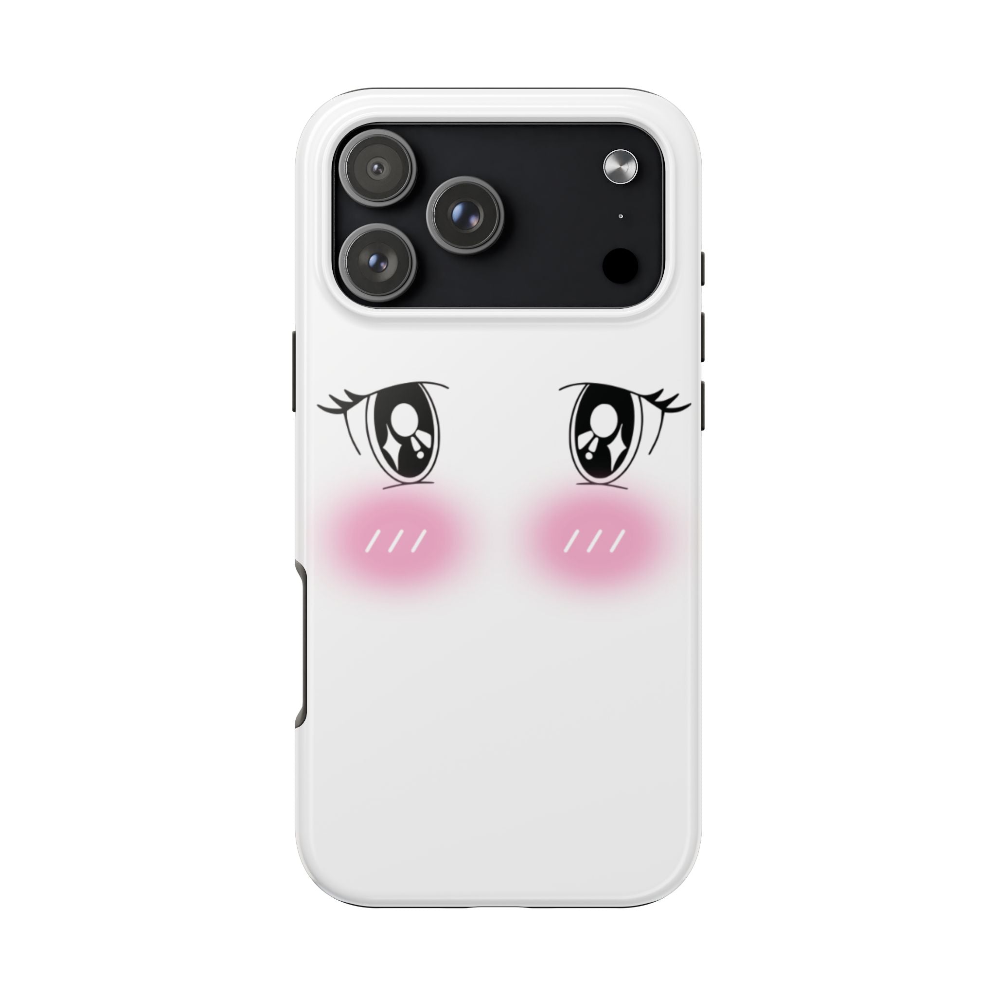 Kawaii Blushing Eyes Phone Case | Tough Phone Case