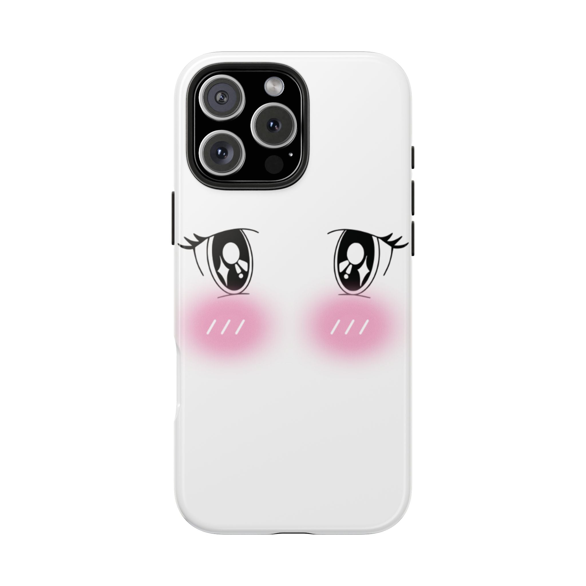 Kawaii Blushing Eyes Phone Case | Tough Phone Case