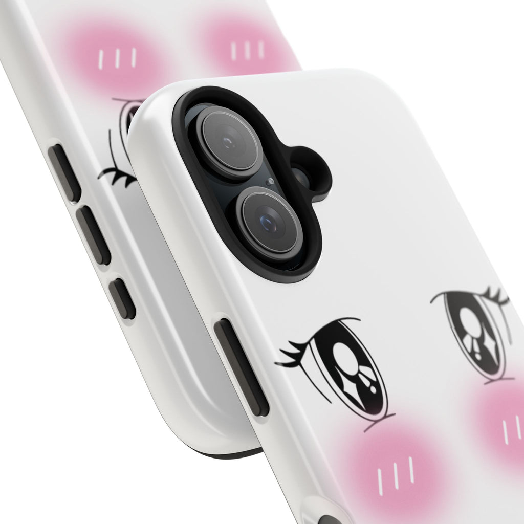 Kawaii Blushing Eyes Phone Case | Tough Phone Case