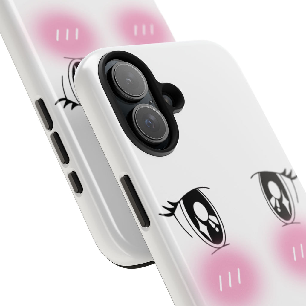 Kawaii Blushing Eyes Phone Case | Tough Phone Case