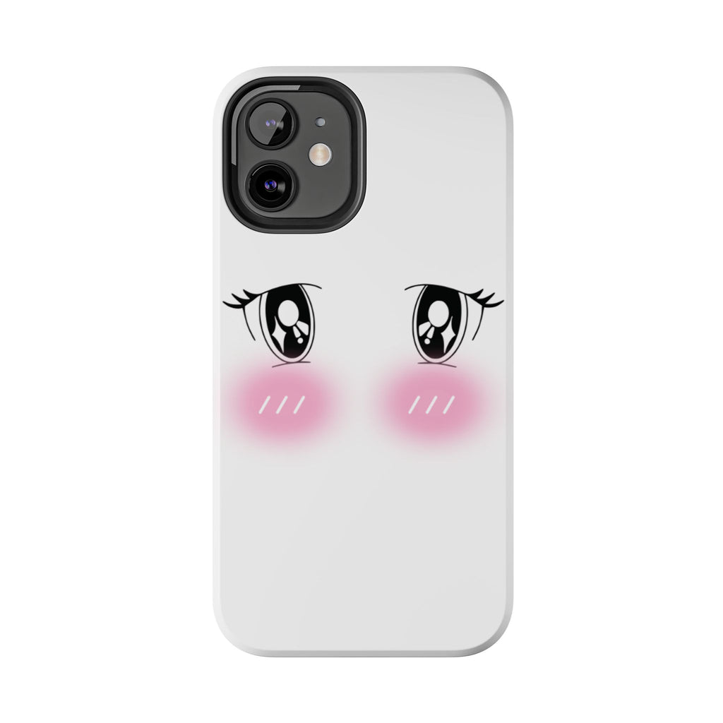 Kawaii Blushing Eyes Phone Case | Tough Phone Case