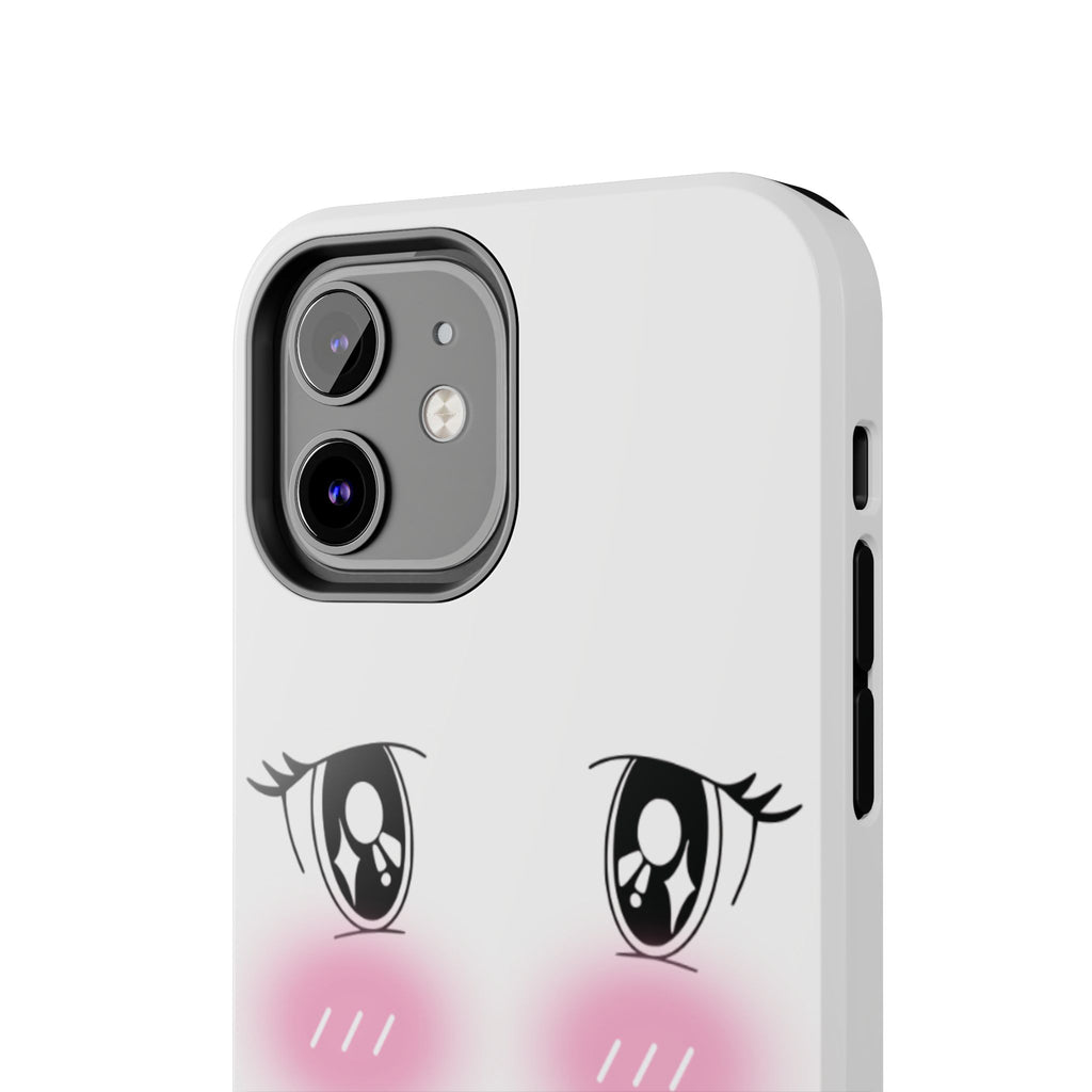 Kawaii Blushing Eyes Phone Case | Tough Phone Case