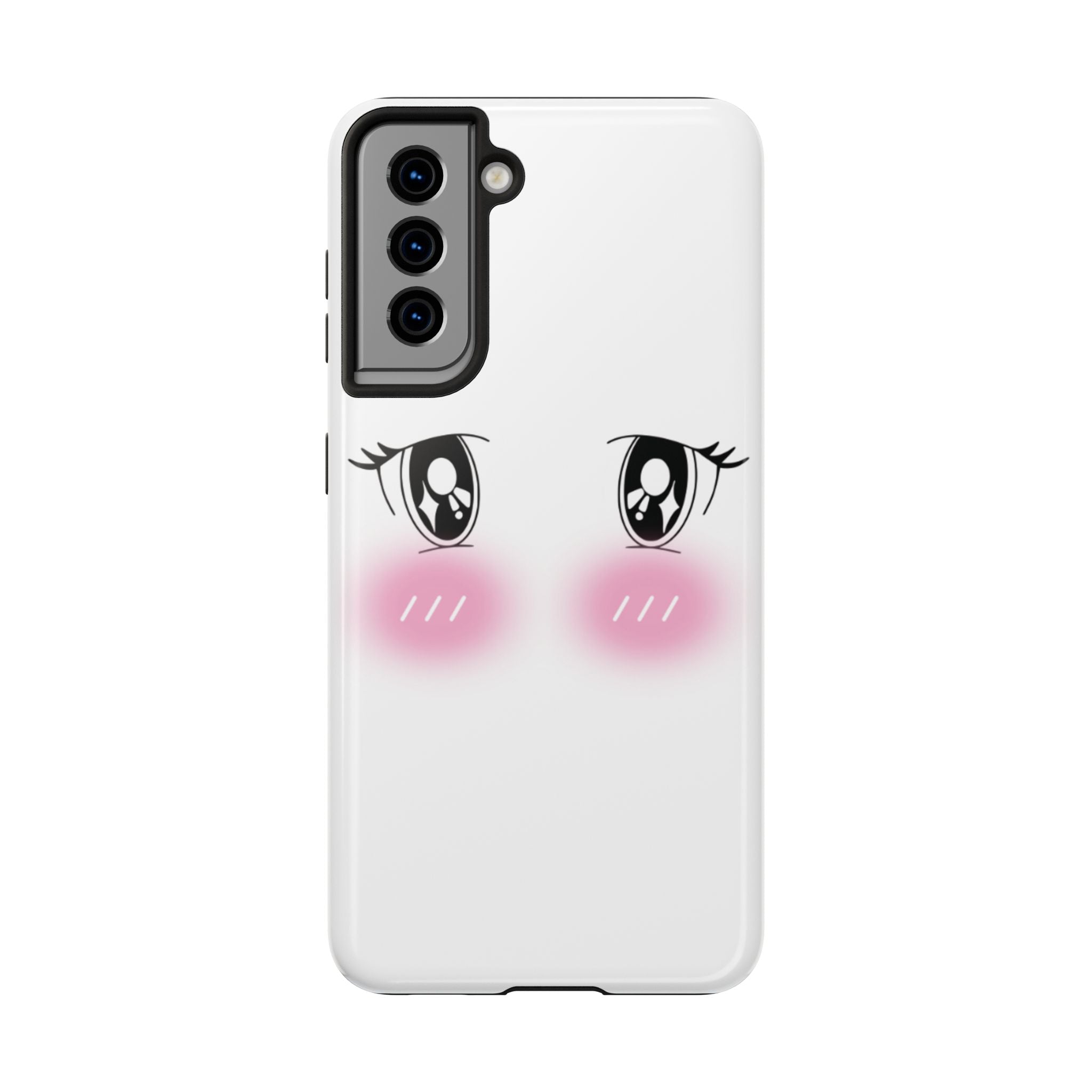 Kawaii Blushing Eyes Phone Case | Tough Phone Case