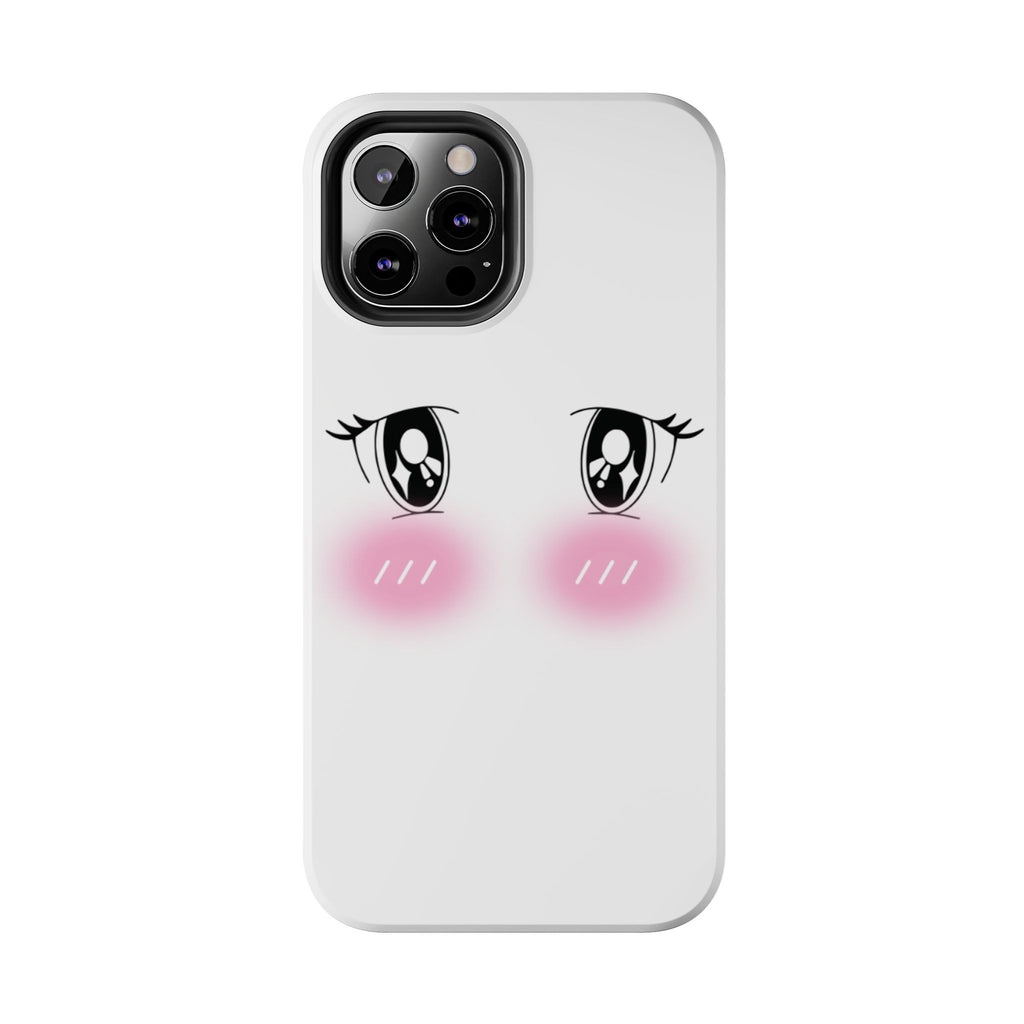 Kawaii Blushing Eyes Phone Case | Tough Phone Case