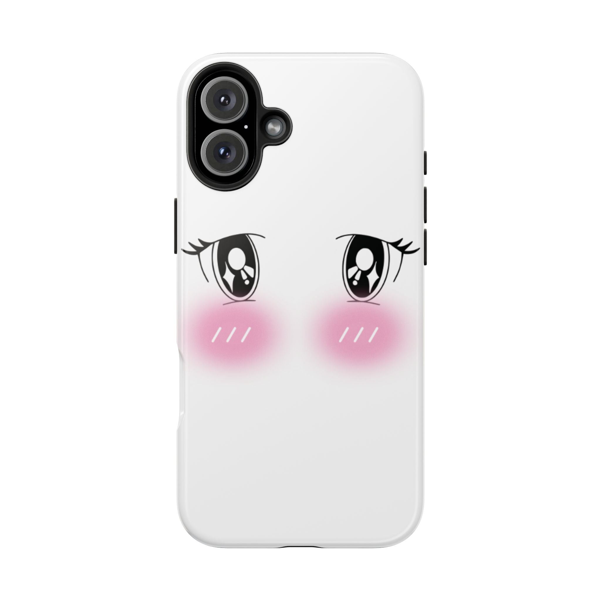 Kawaii Blushing Eyes Phone Case | Tough Phone Case