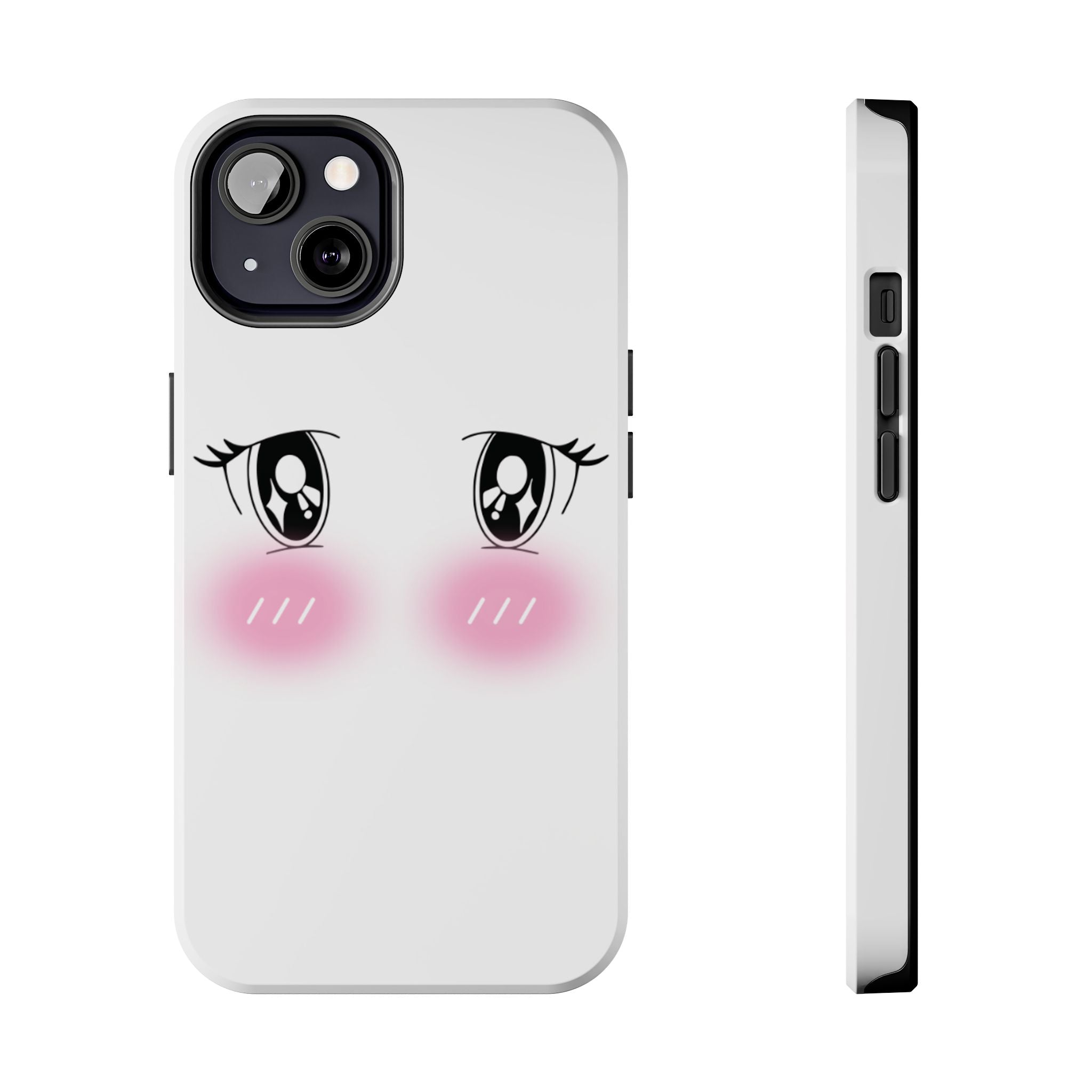 Kawaii Blushing Eyes Phone Case | Tough Phone Case