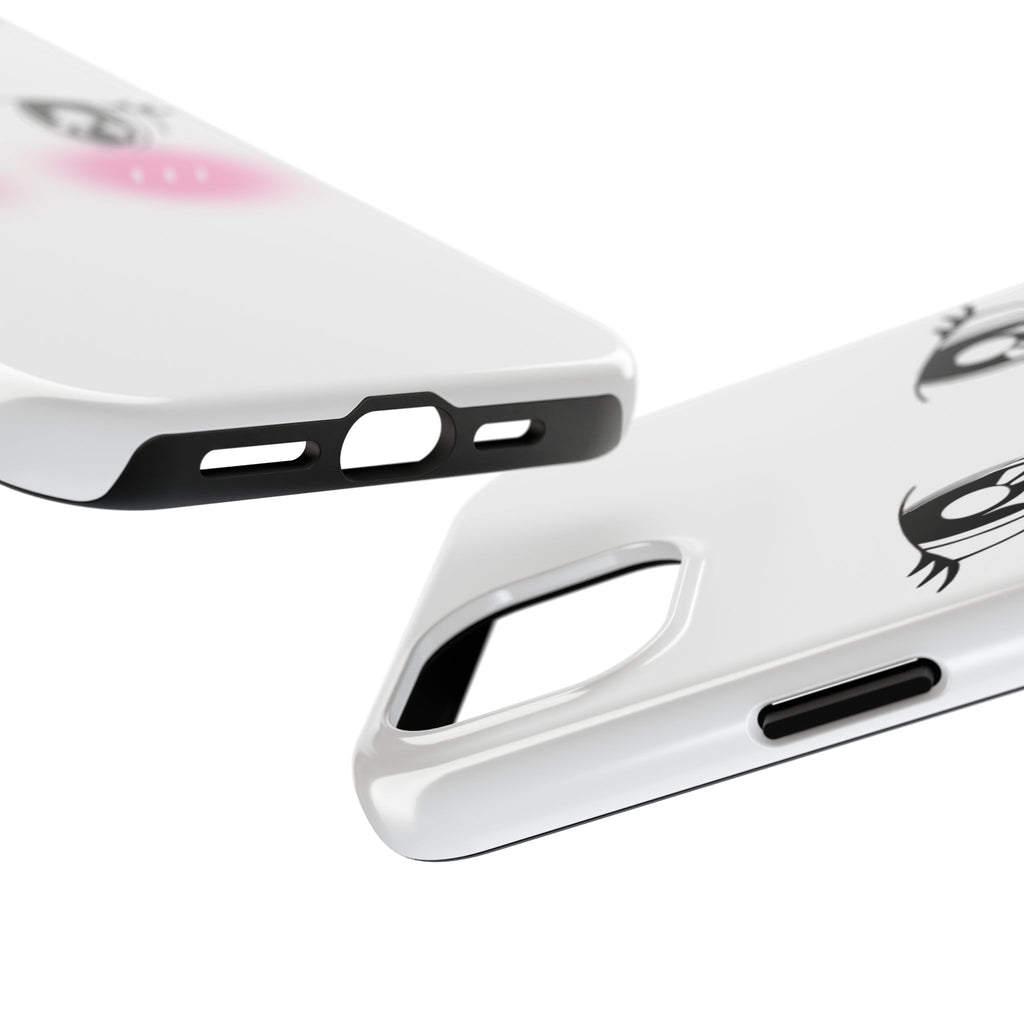 Kawaii Blushing Eyes Phone Case | Tough Phone Case
