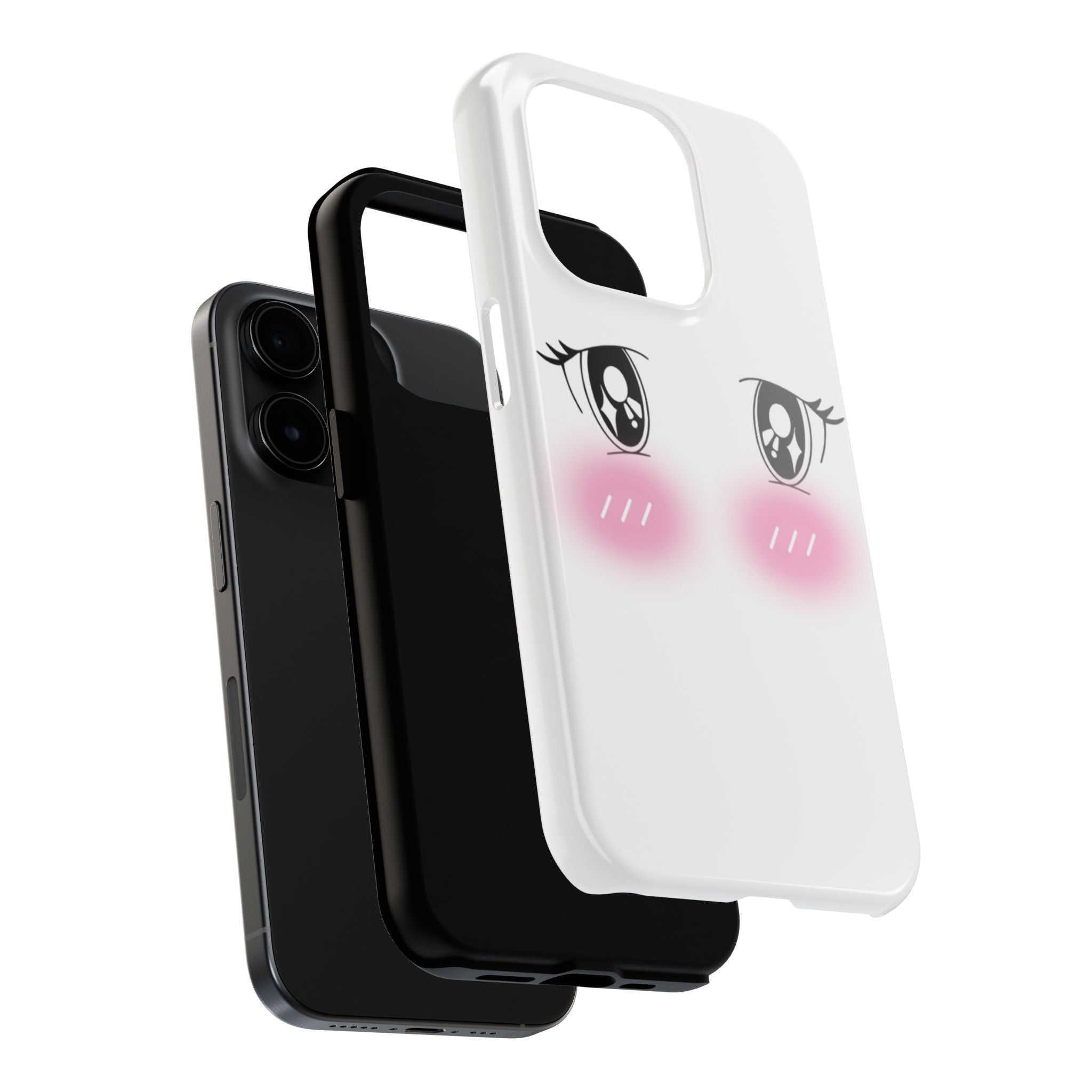 Kawaii Blushing Eyes Phone Case | Tough Phone Case