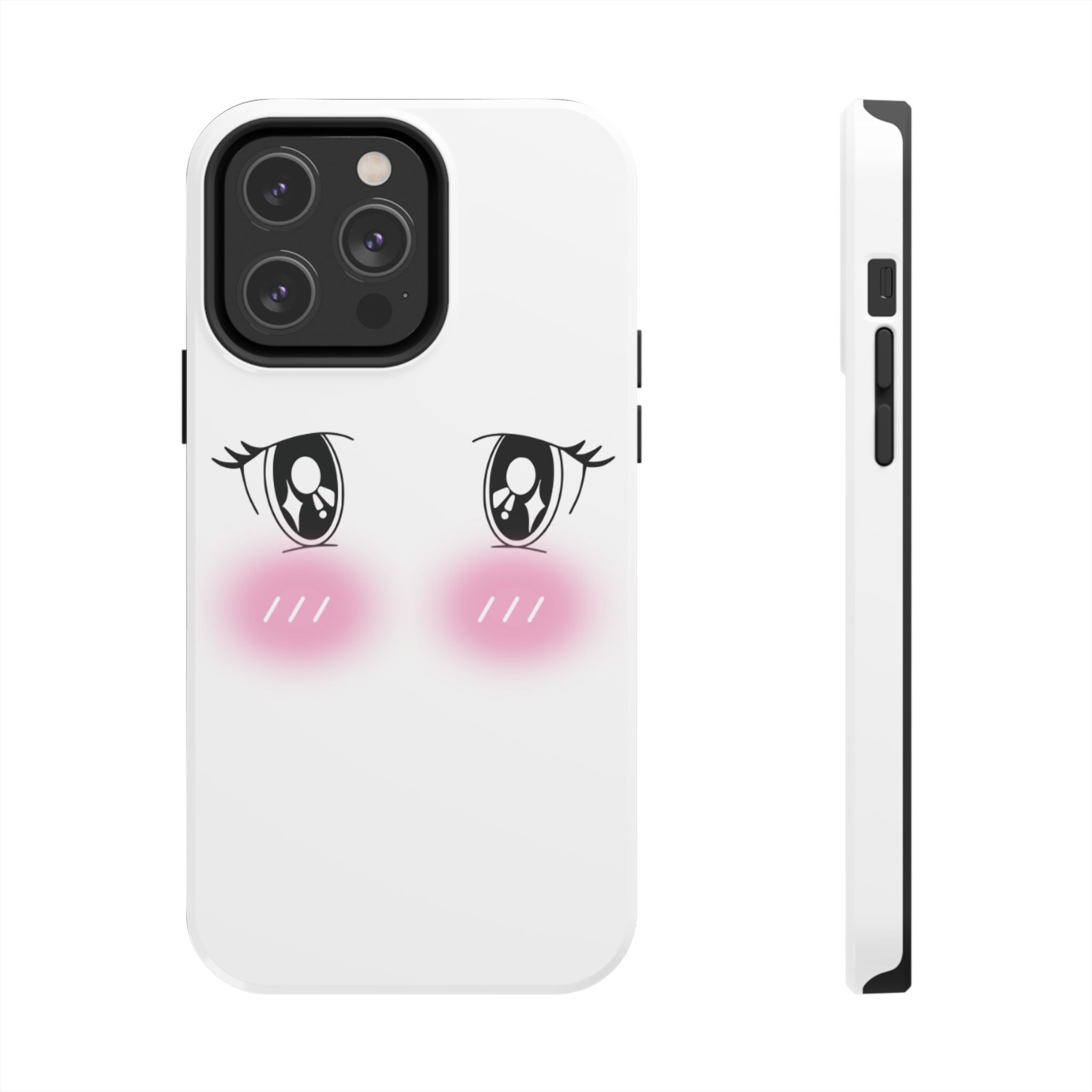 Kawaii Blushing Eyes Phone Case | Tough Phone Case
