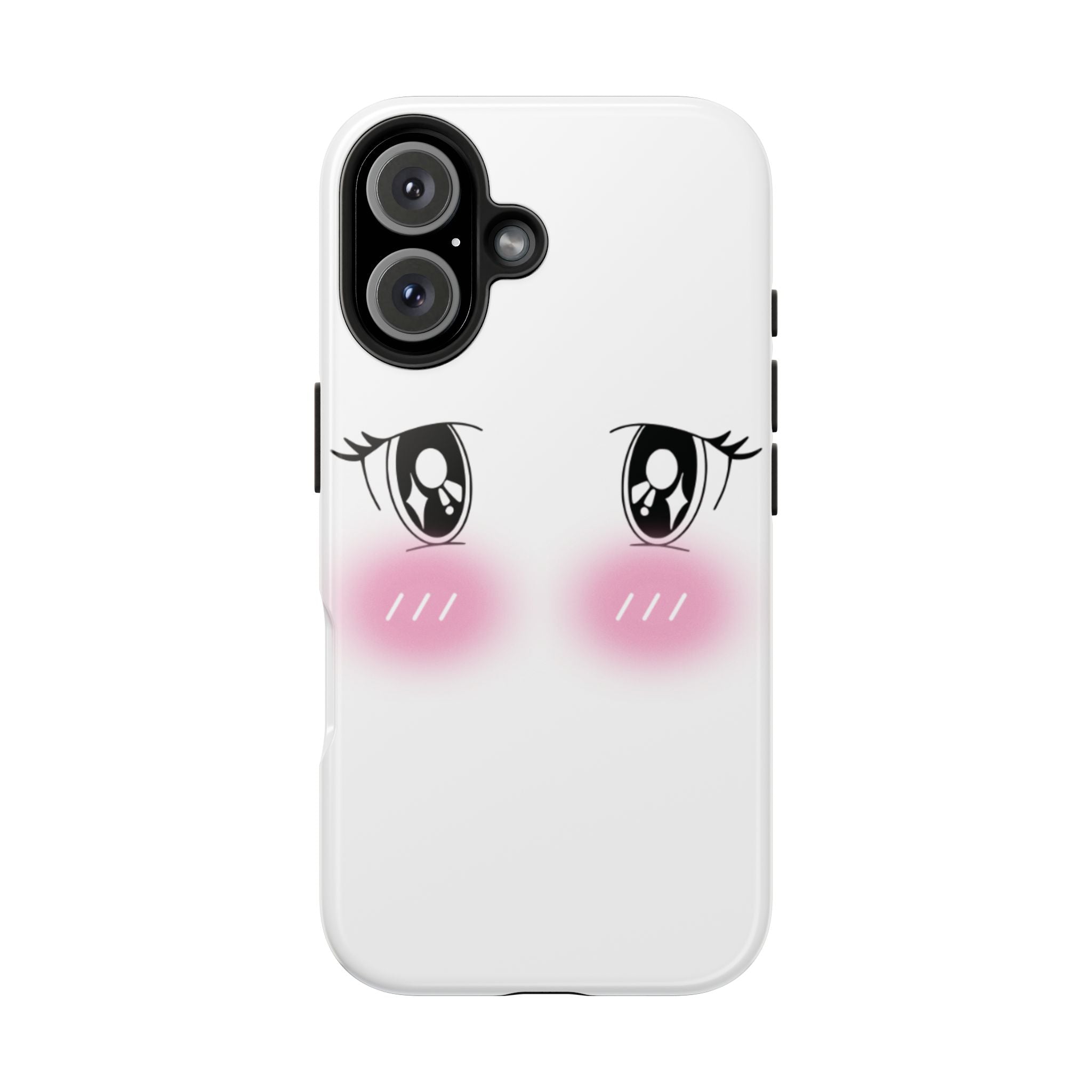Kawaii Blushing Eyes Phone Case | Tough Phone Case