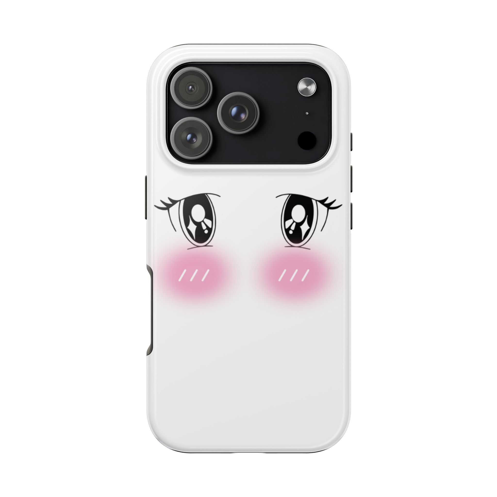 Kawaii Blushing Eyes Phone Case | Tough Phone Case