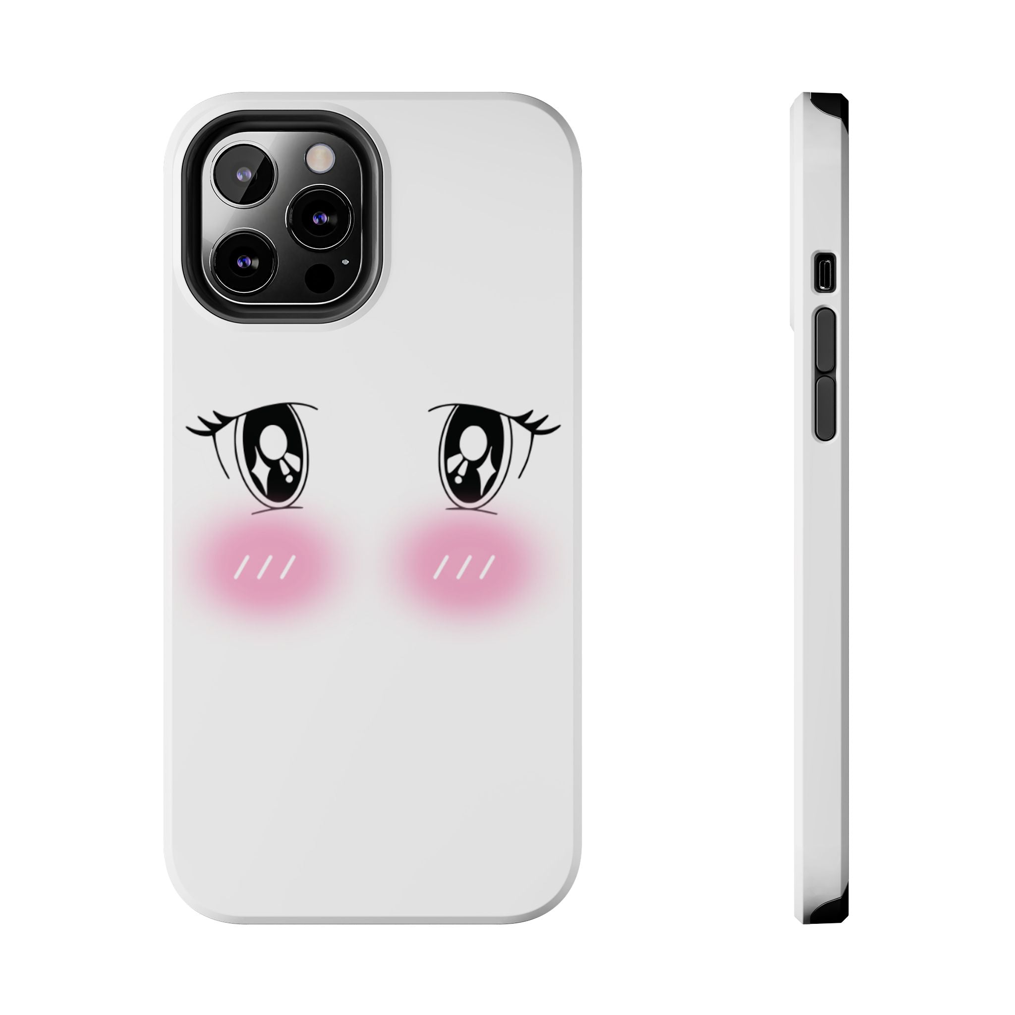 Kawaii Blushing Eyes Phone Case | Tough Phone Case