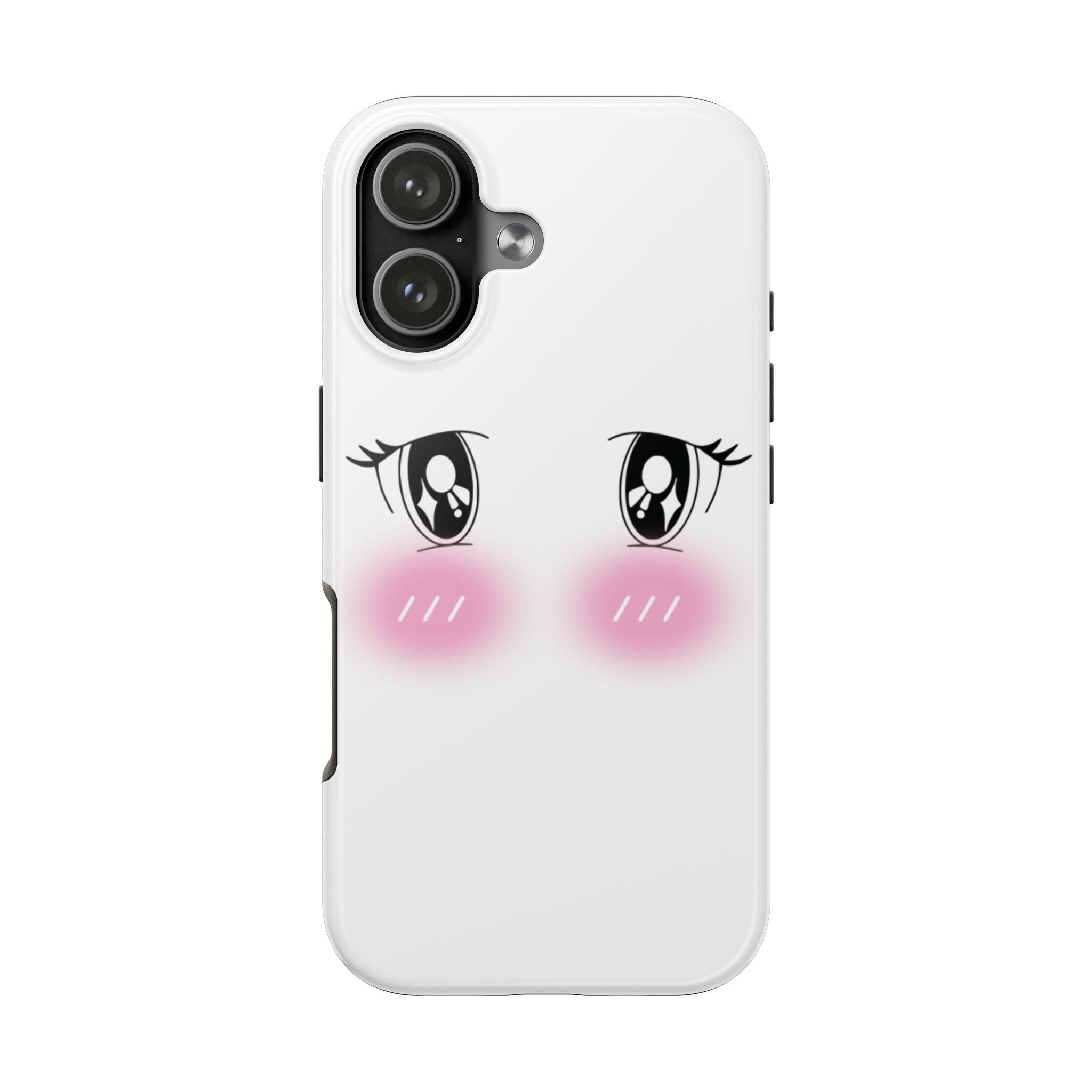 Kawaii Blushing Eyes Phone Case | Tough Phone Case