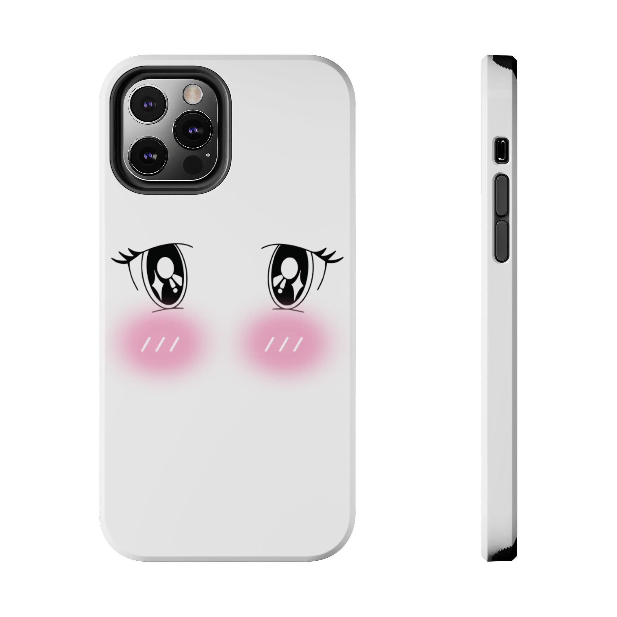 Kawaii Blushing Eyes Phone Case | Tough Phone Case