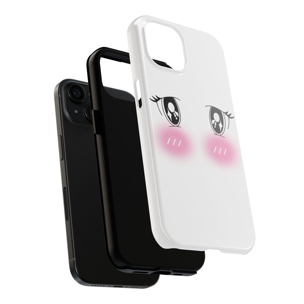 Kawaii Blushing Eyes Phone Case | Tough Phone Case