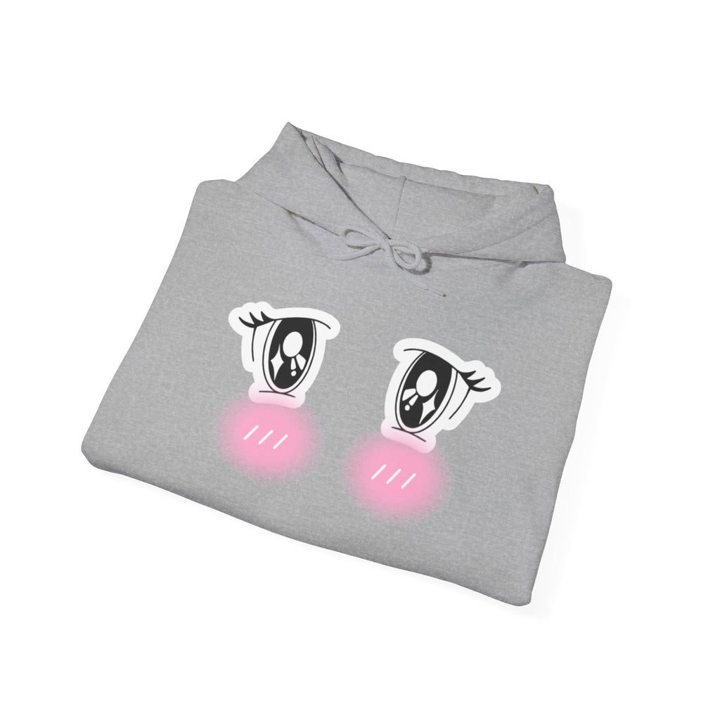 Blushing anime eyes UwU Sweatshirt