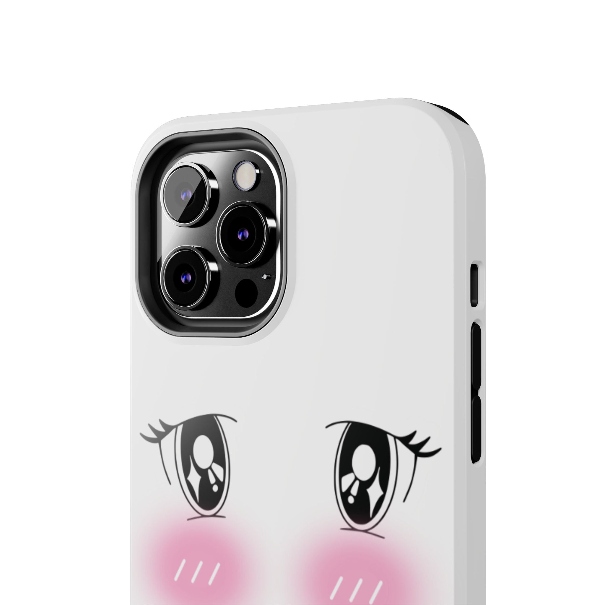 Kawaii Blushing Eyes Phone Case | Tough Phone Case